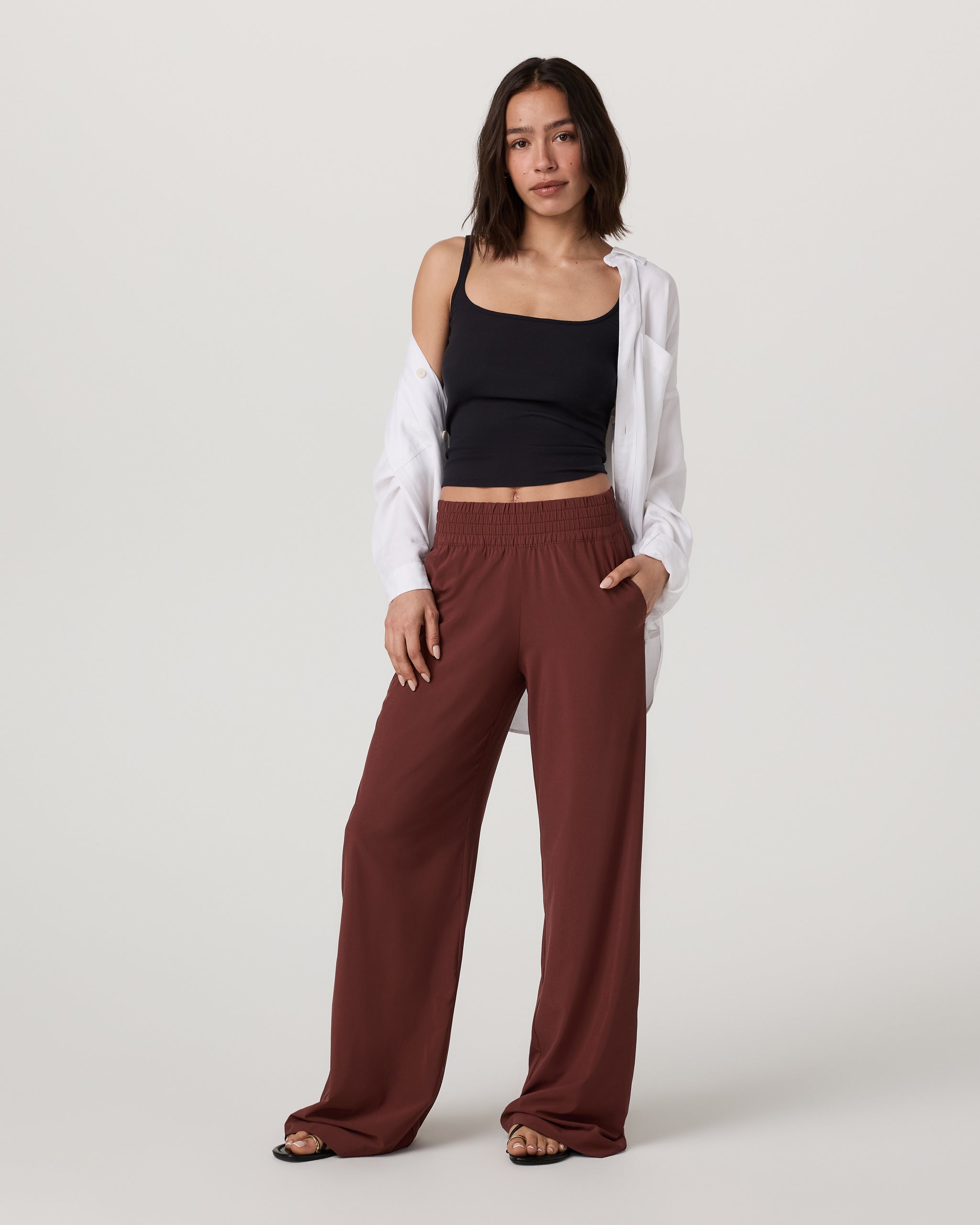 Villa Wideleg Pant | Burnt Sienna