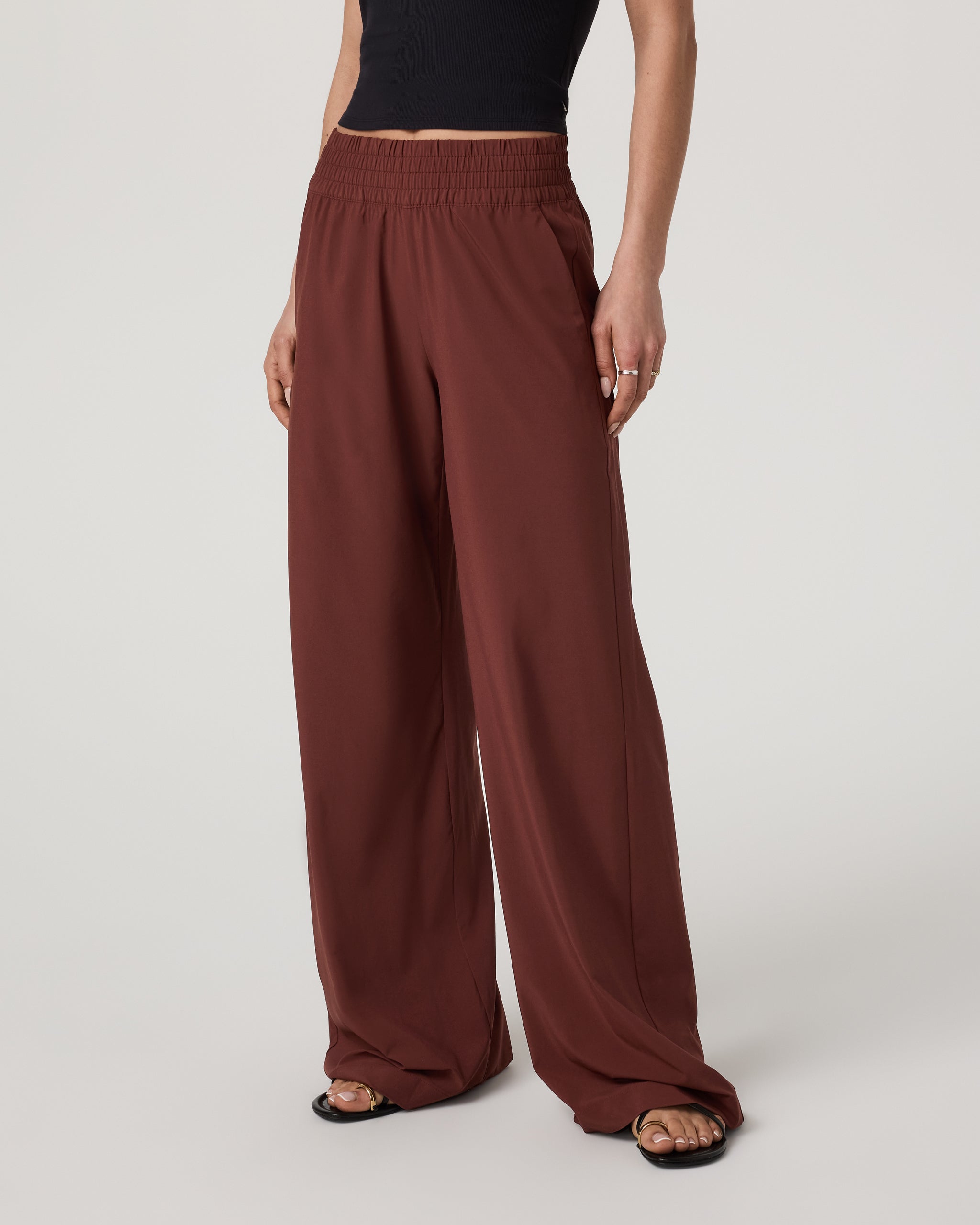 Villa Wideleg Pant - Long | Burnt Sienna