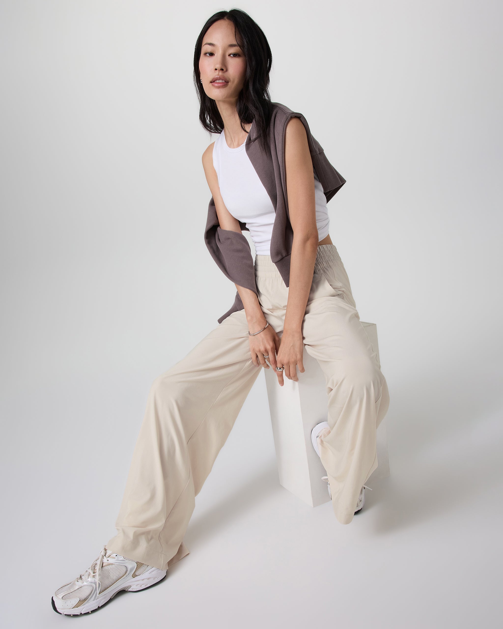 Villa Wideleg Pant - Long | Milkweed