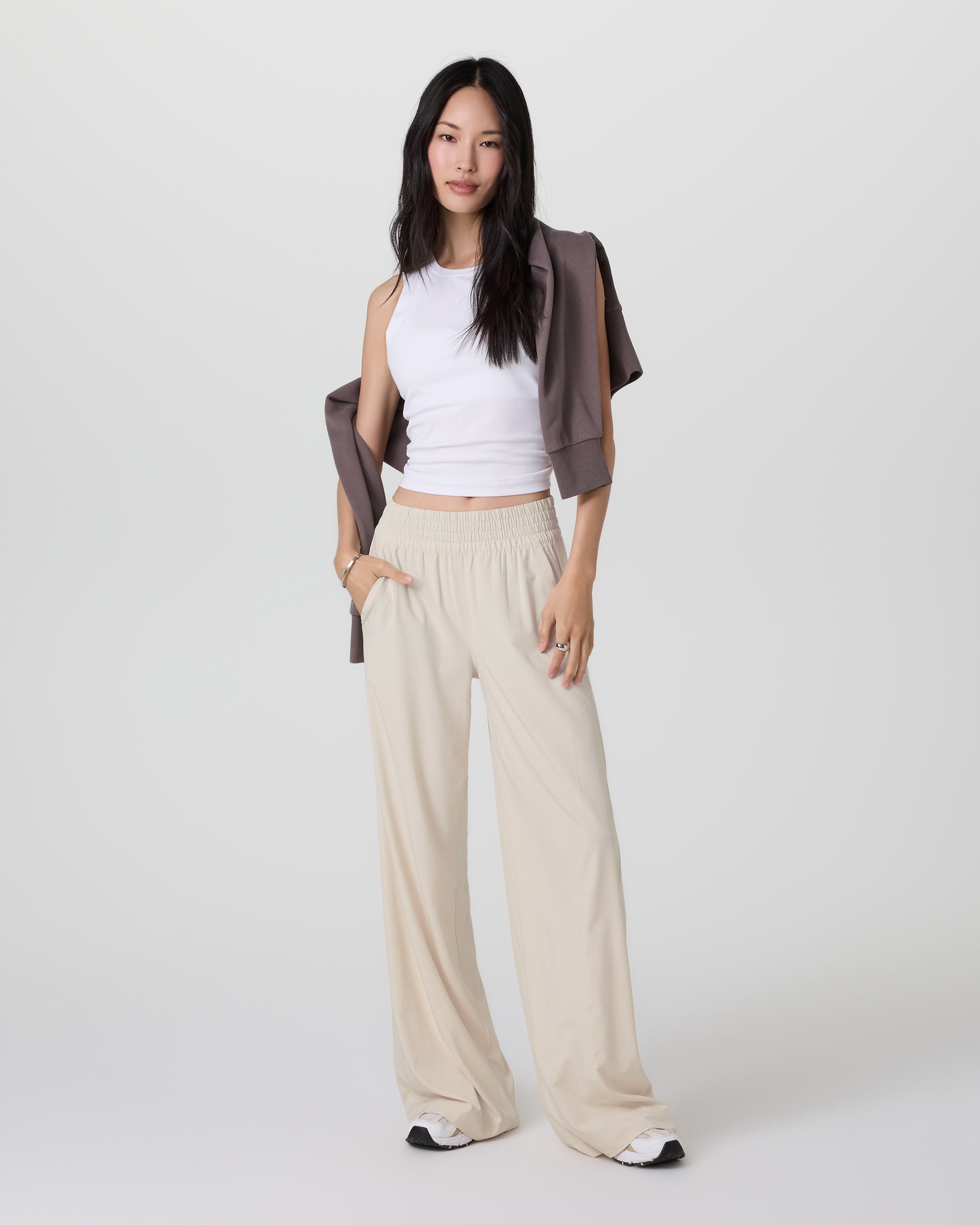Villa Wideleg Pant - Long | Milkweed