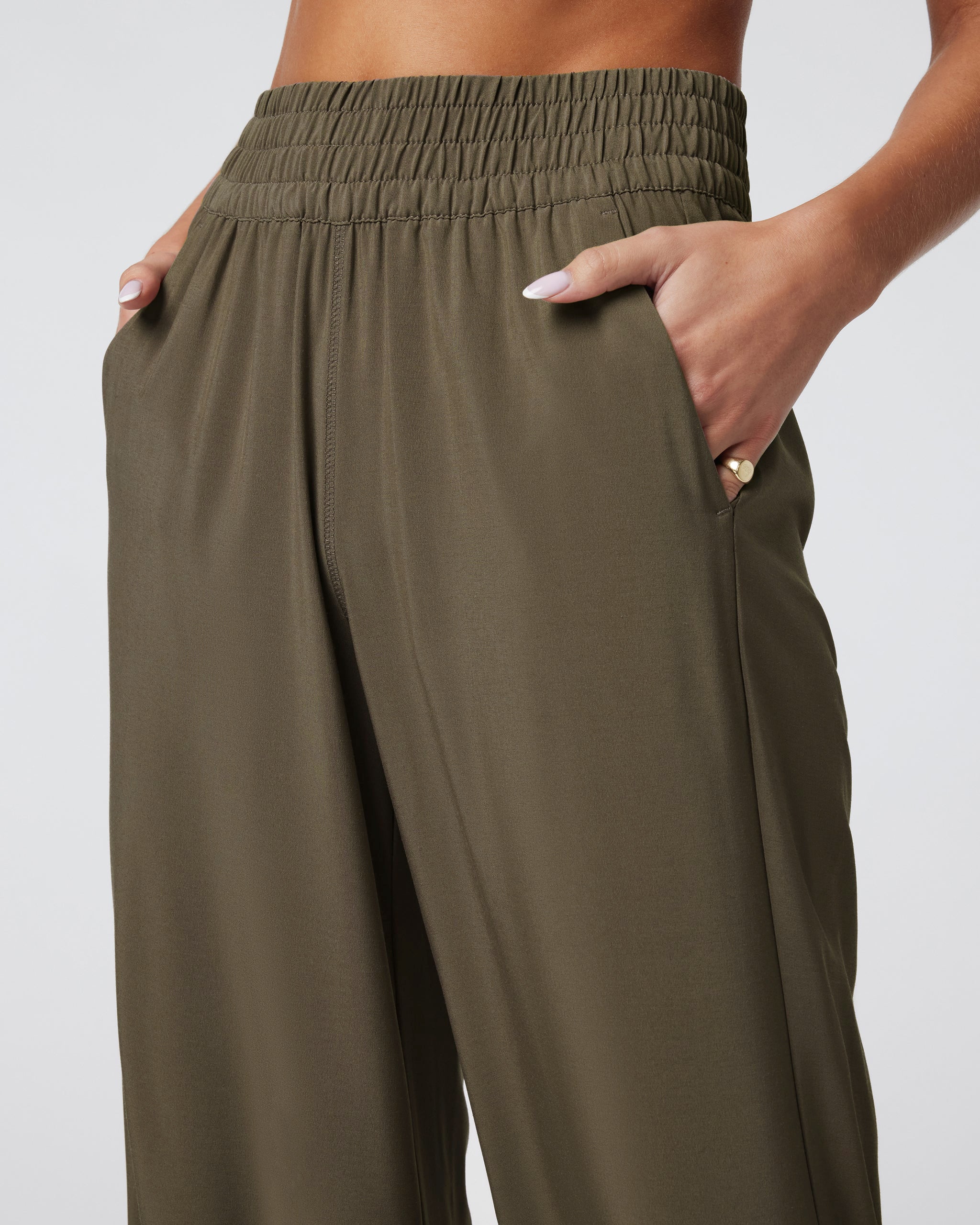 Villa Wideleg Pant | Dark Oregano