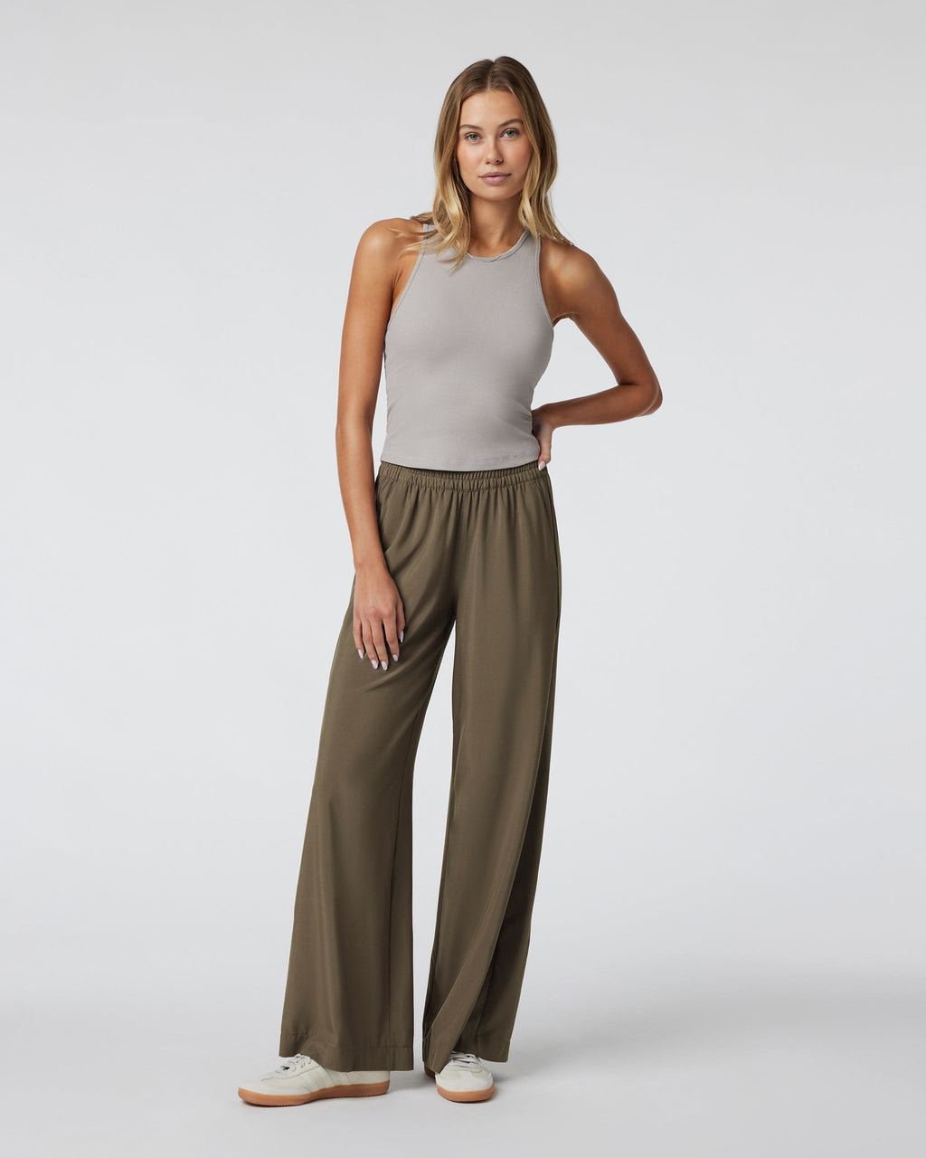 Villa Wideleg Pant | Dark Oregano