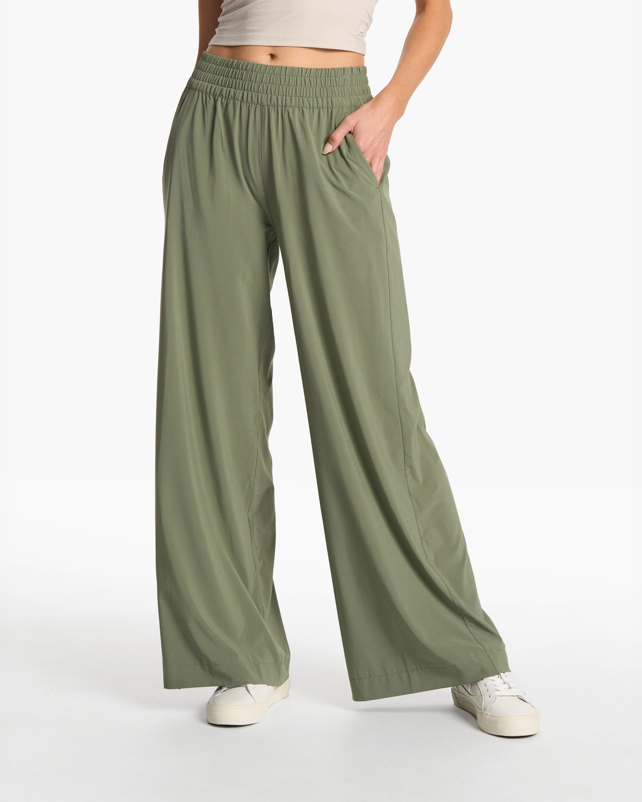 Villa Wideleg Pant | Pistachio