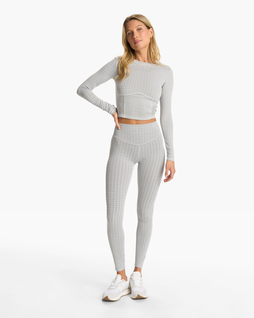 Textured Chilled Out Legging | Houndstooth