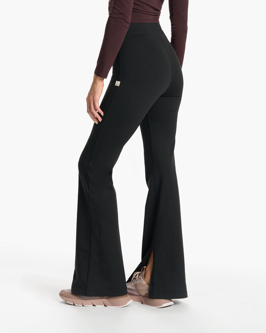 Granite High Waist Flare | Black Heather