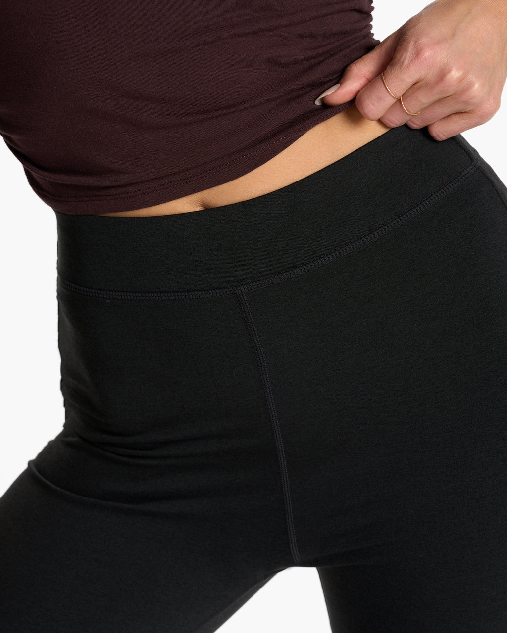 Granite High Waist Flare | Black Heather