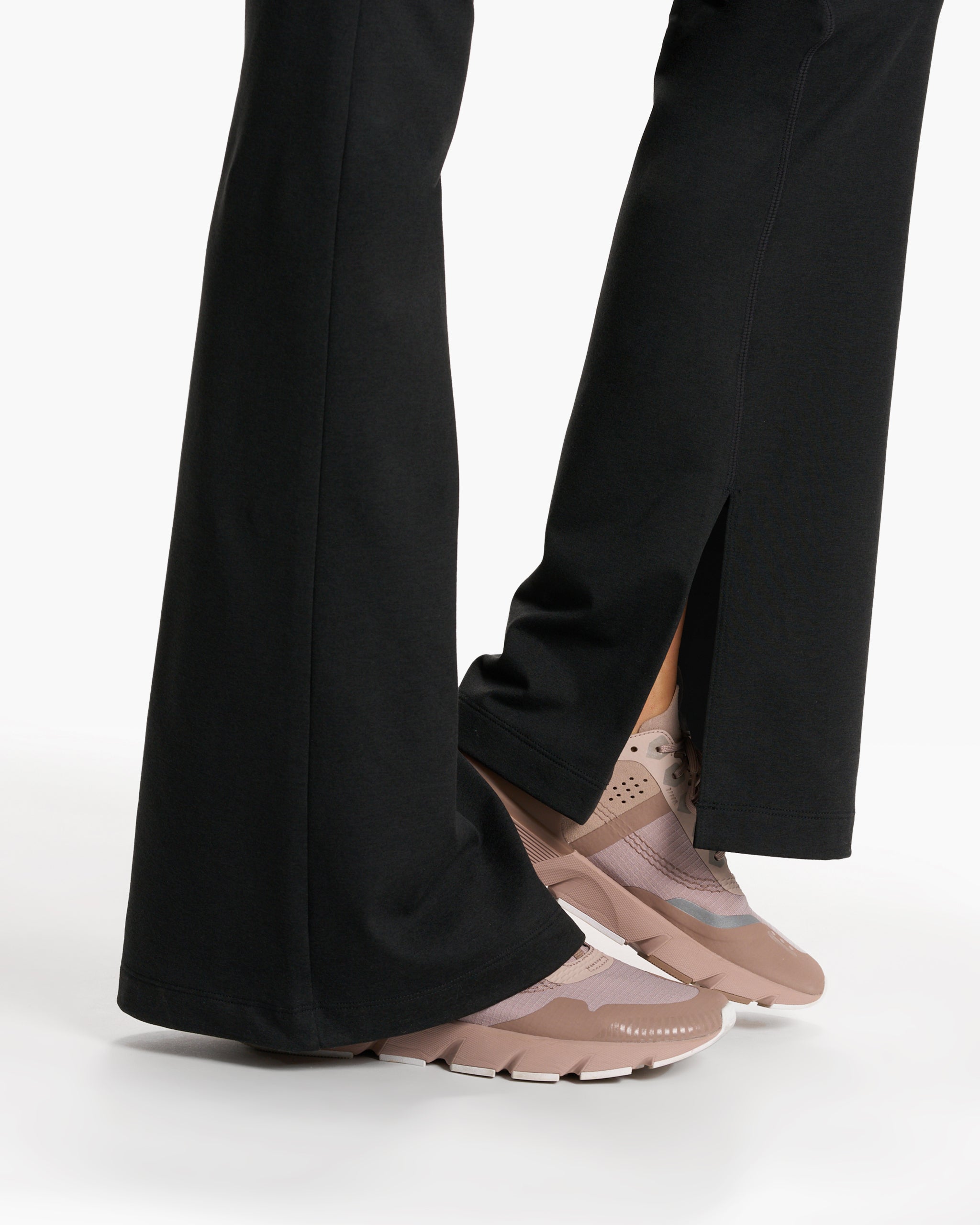 Granite High Waist Flare | Black Heather