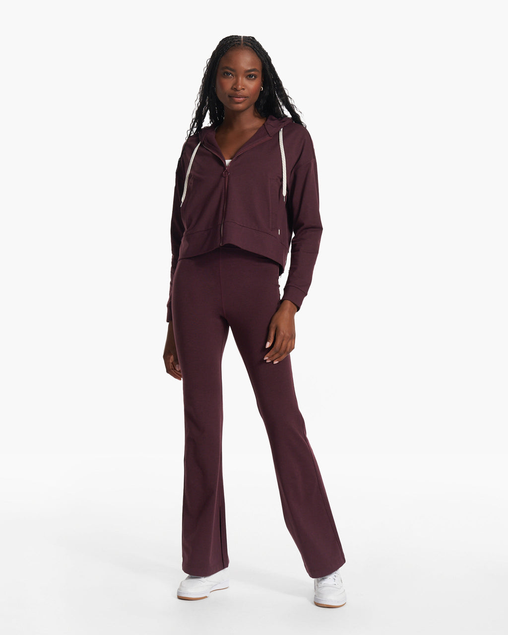 Granite High Waist Flare | Cerise Heather