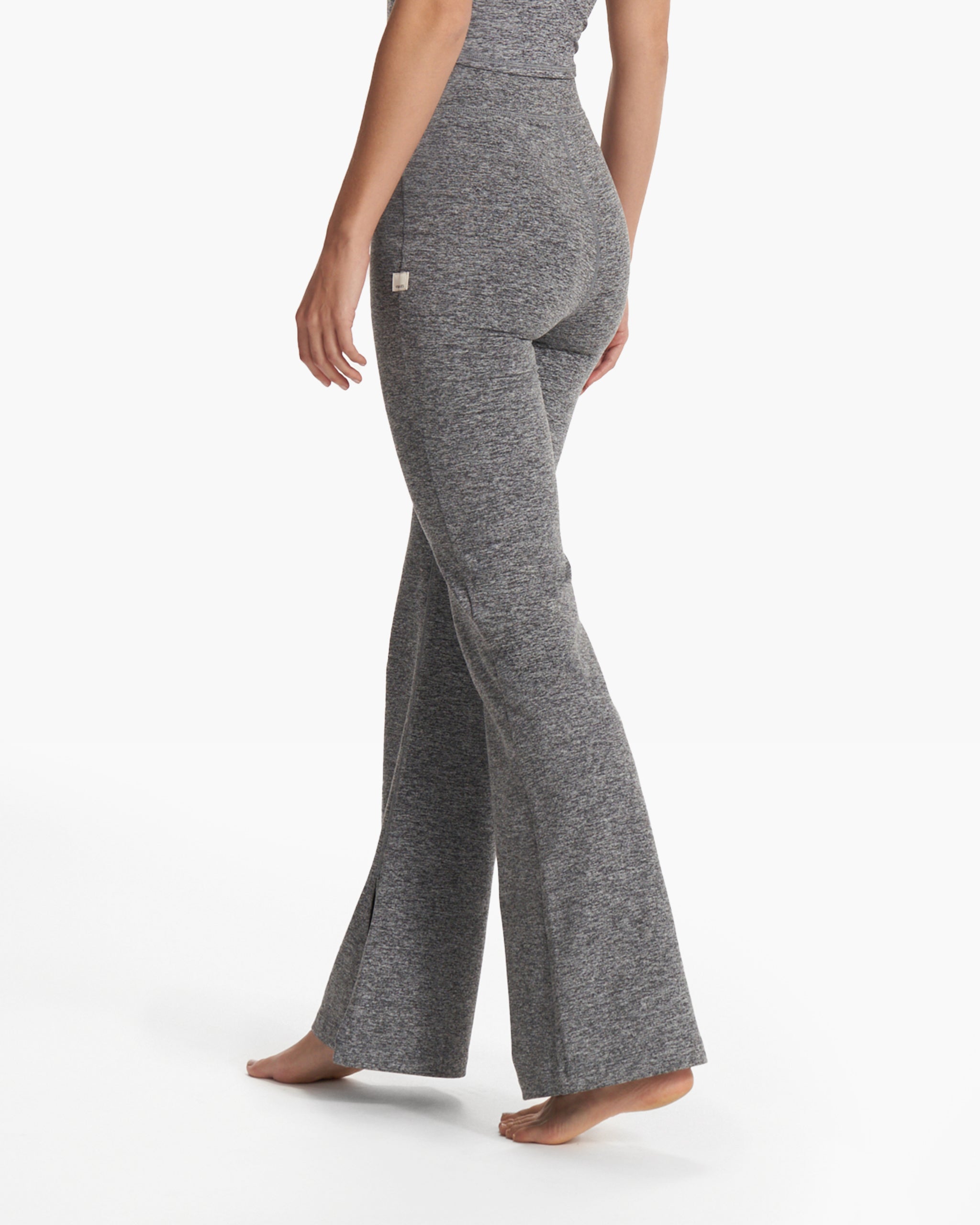 Granite High Waist Flare | Heather Grey