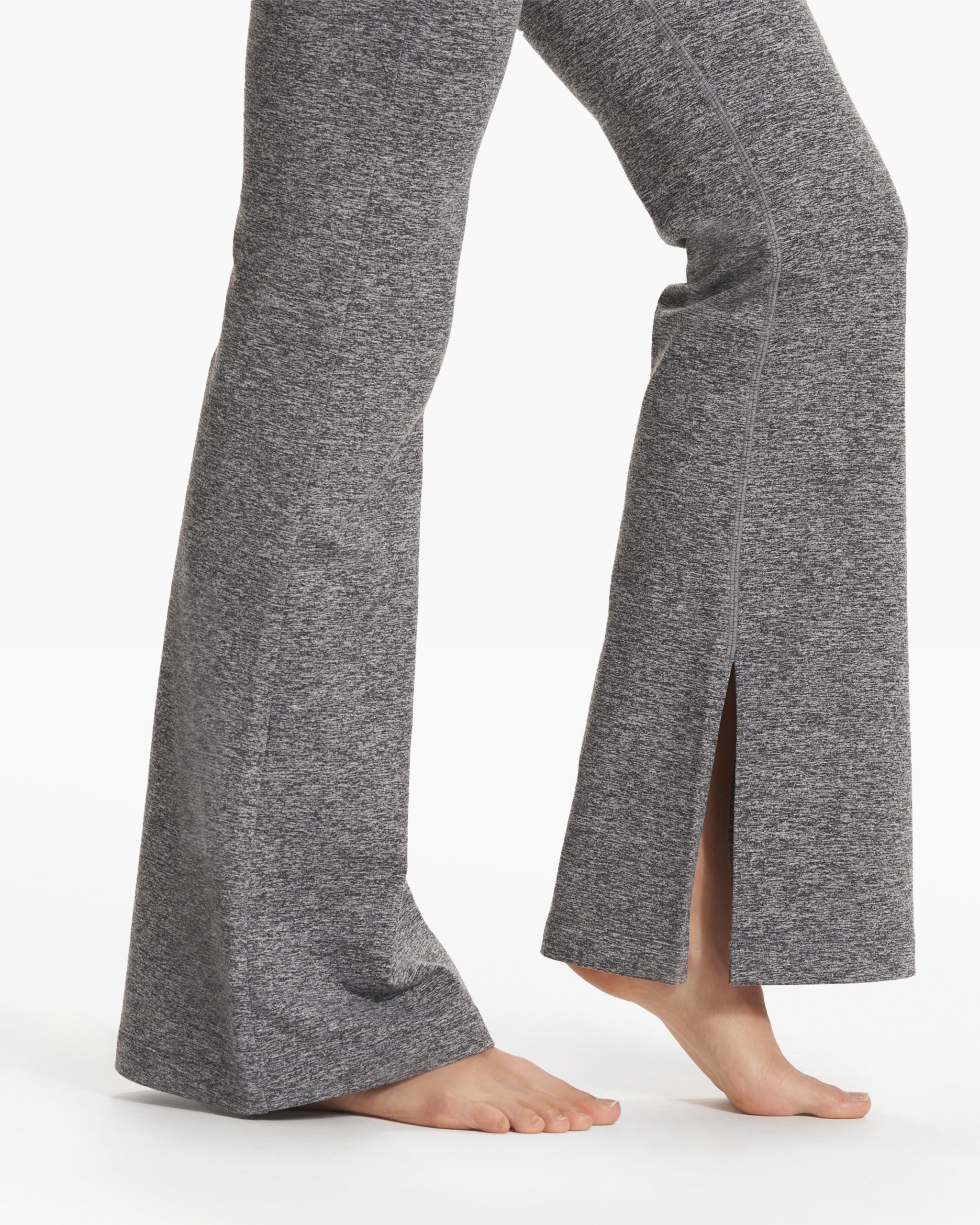 Granite High Waist Flare | Heather Grey
