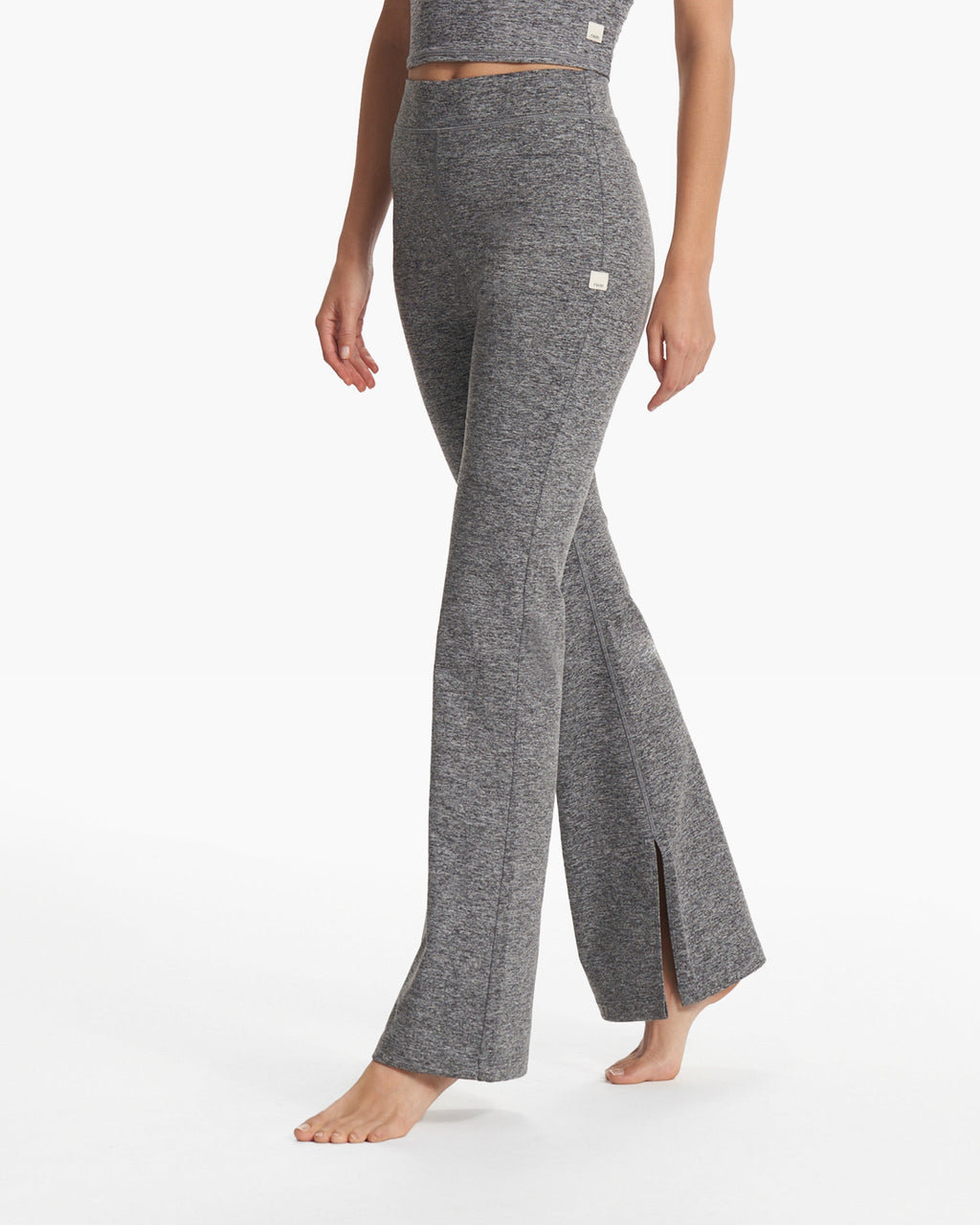 Granite High Waist Flare | Heather Grey