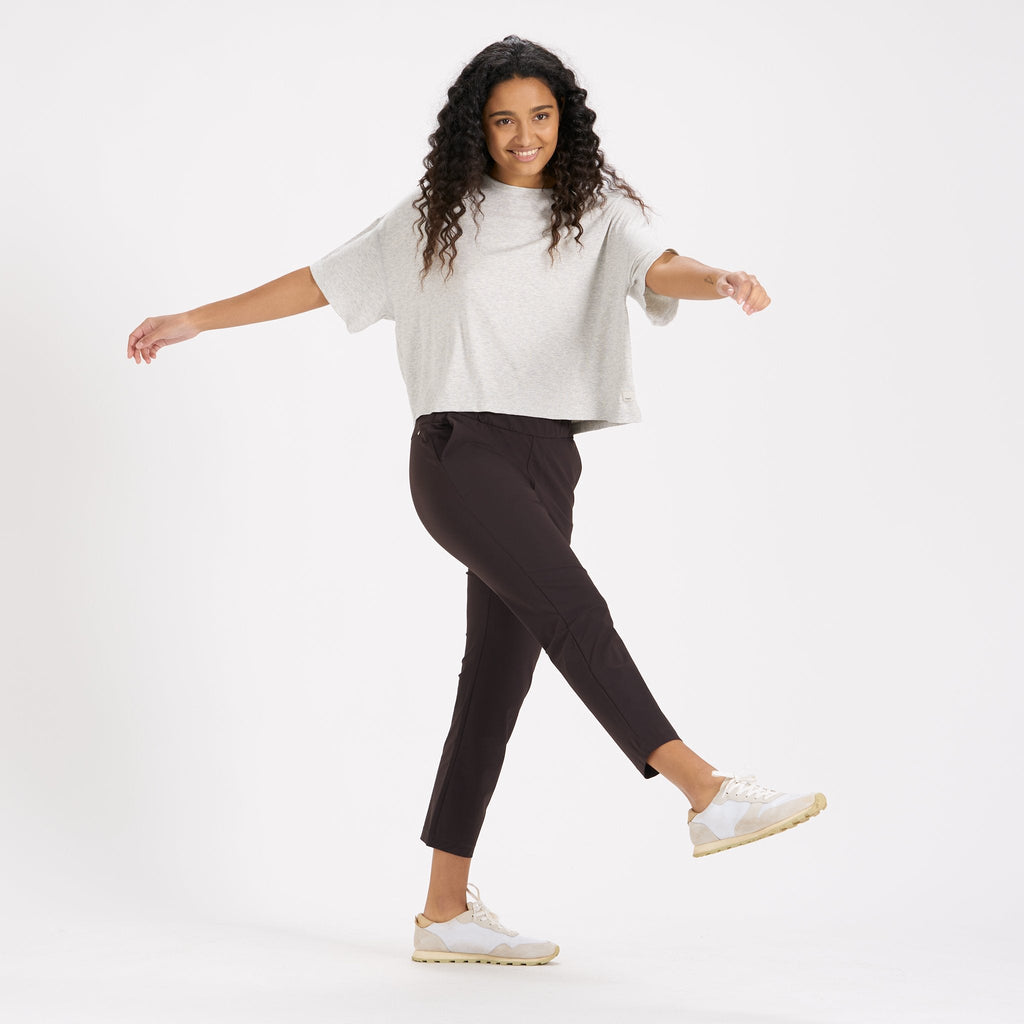 Miles Ankle Pant | Dark Cherry