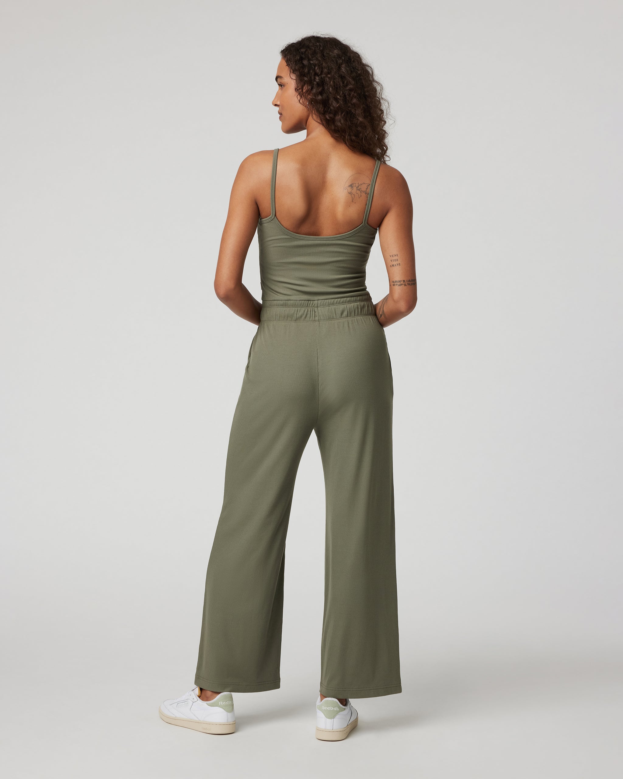 Pose Henley Jumpsuit | Dark Metal