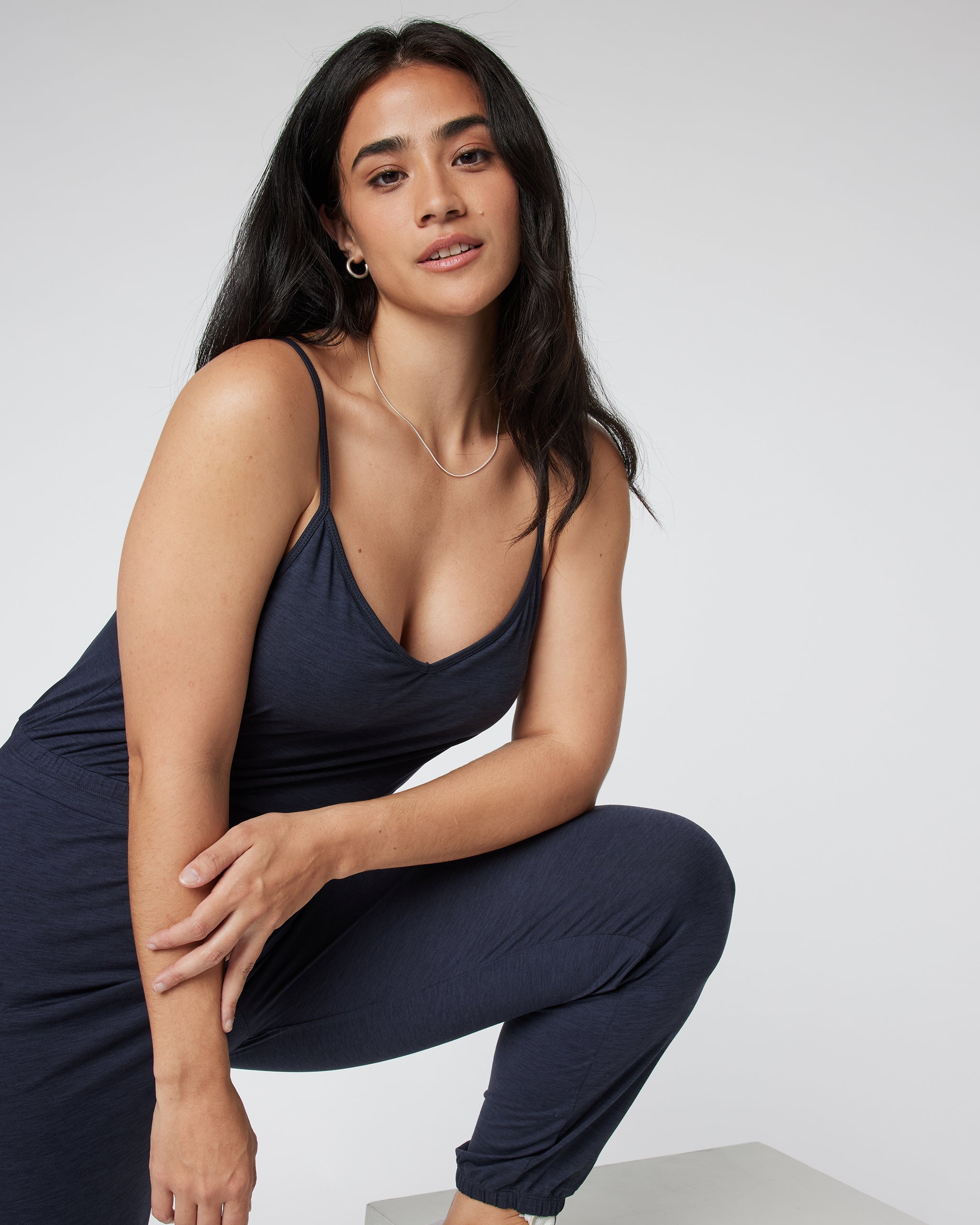 Lux Jogger Jumpsuit | Midnight Heather