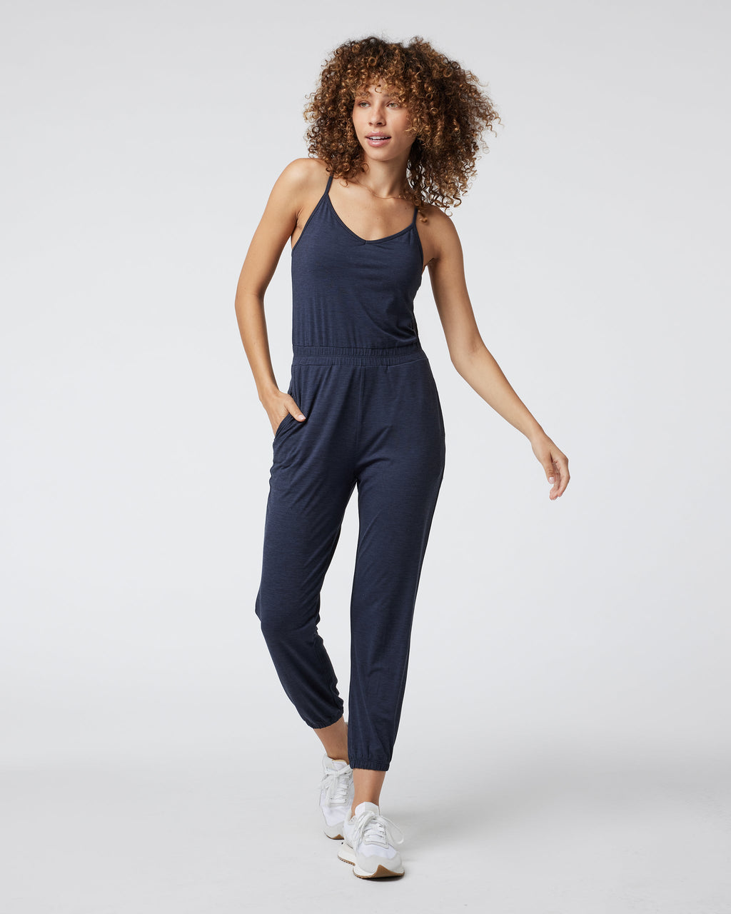 Lux Jogger Jumpsuit | Midnight Heather
