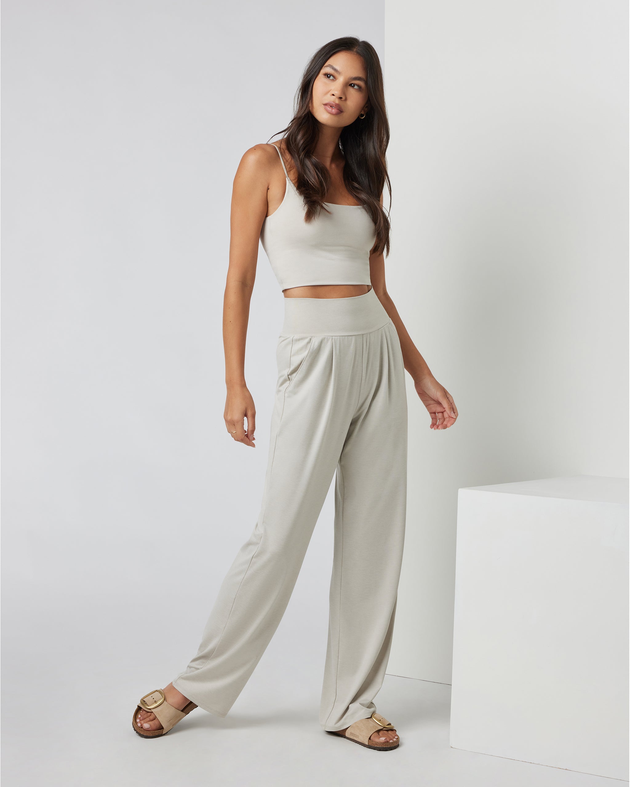 Lux At Ease Straight | Suede Heather