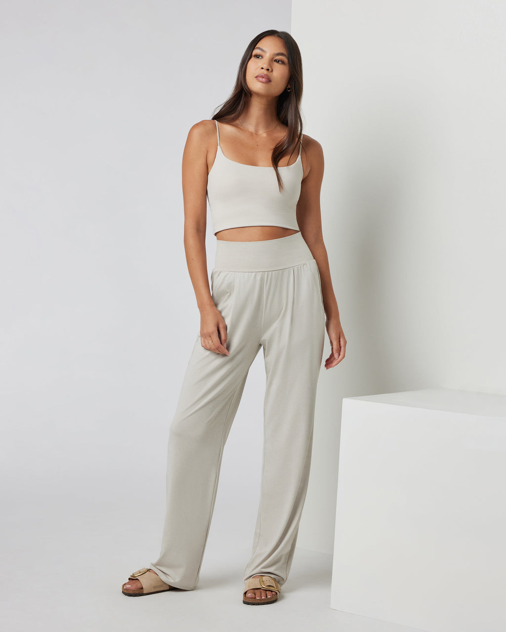 Lux At Ease Straight | Suede Heather