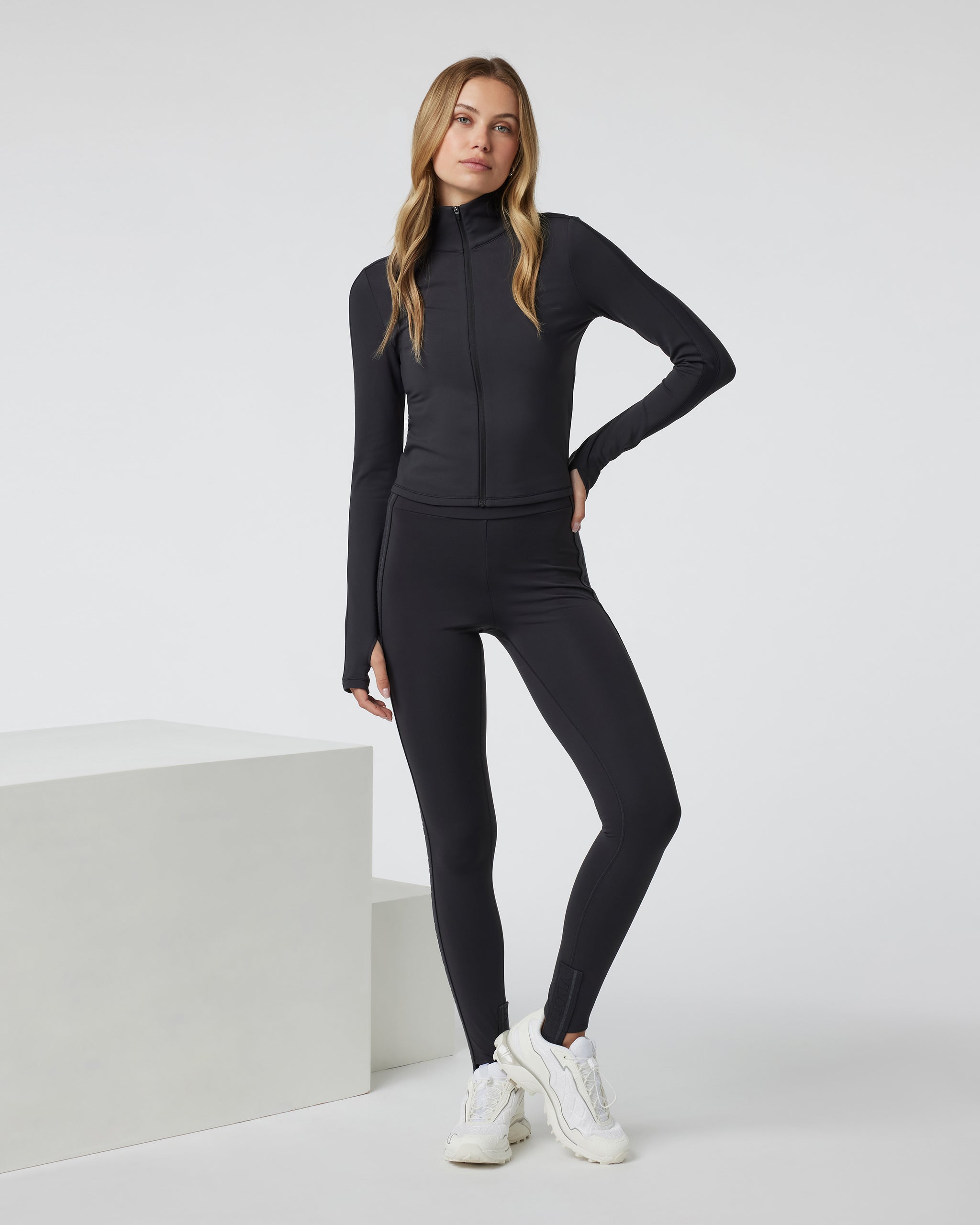 Chilled Out Stirrup Legging | Washed Black
