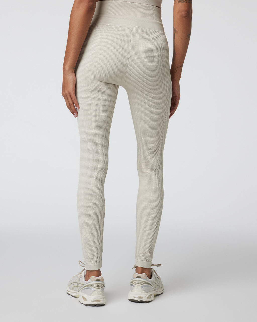 Waffle Seamless Legging | Ecru