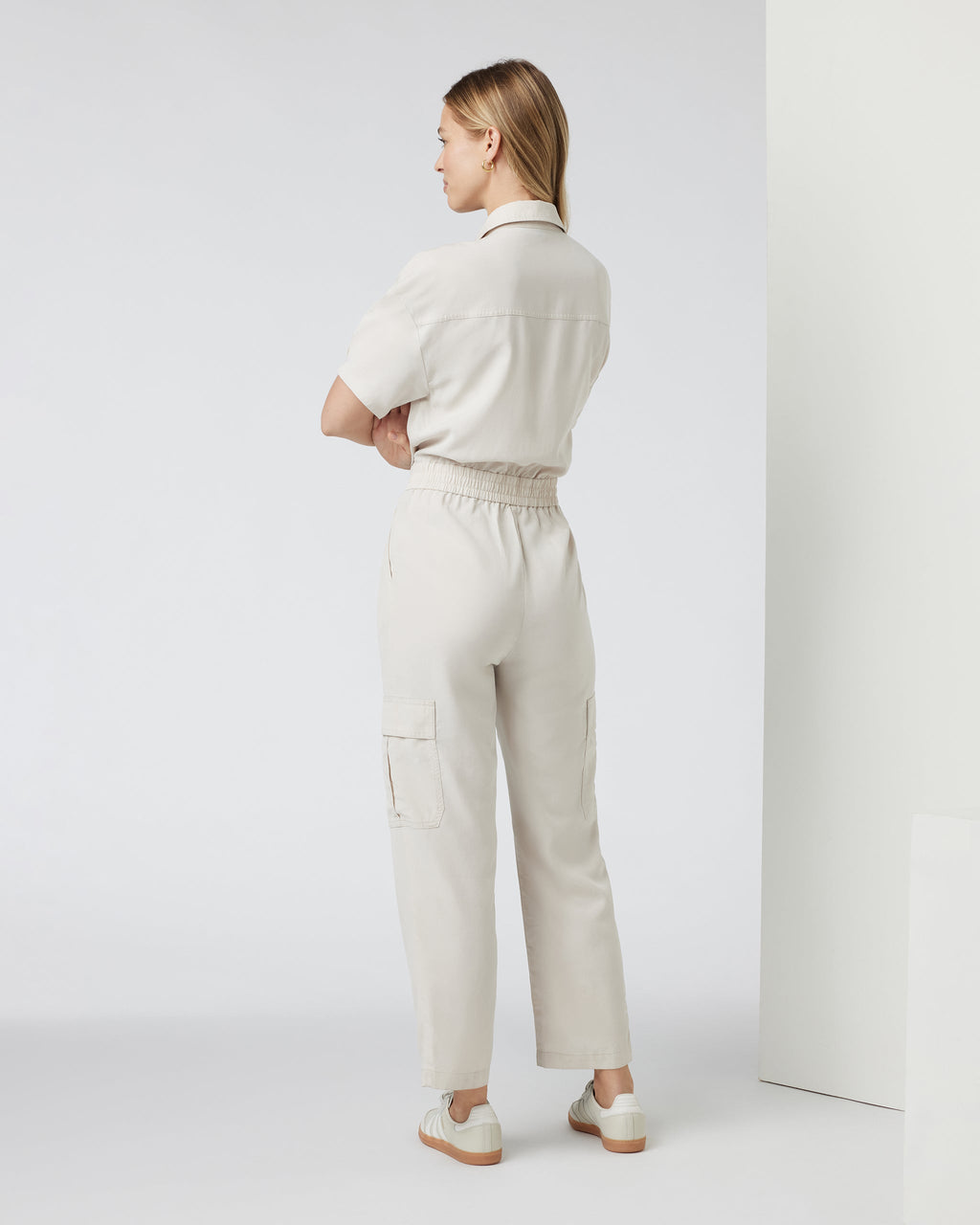 Short Sleeve Coastline Jumpsuit | Milkweed