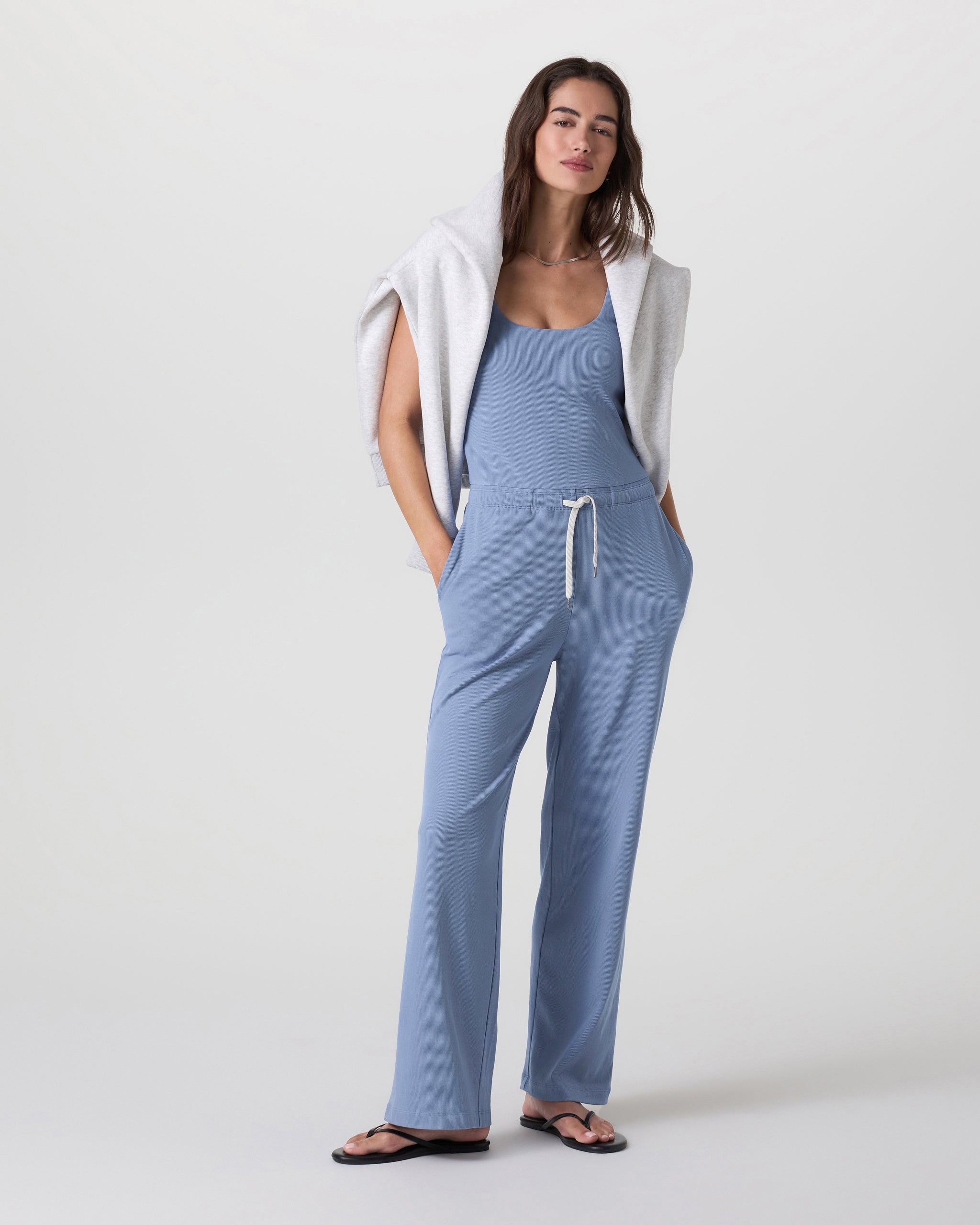 Pose Scoop Jumpsuit | Bluebell