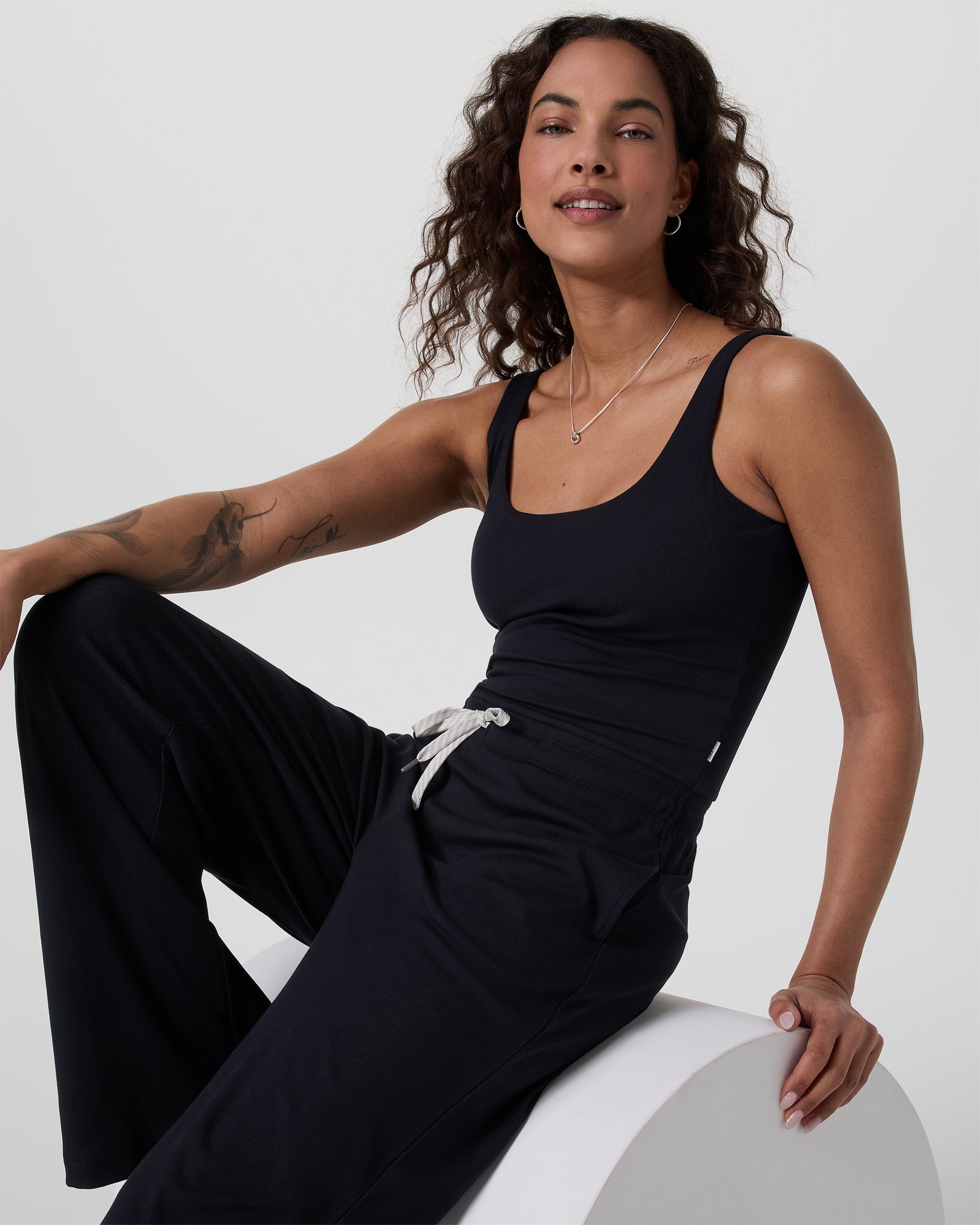 Pose Scoop Jumpsuit | Black