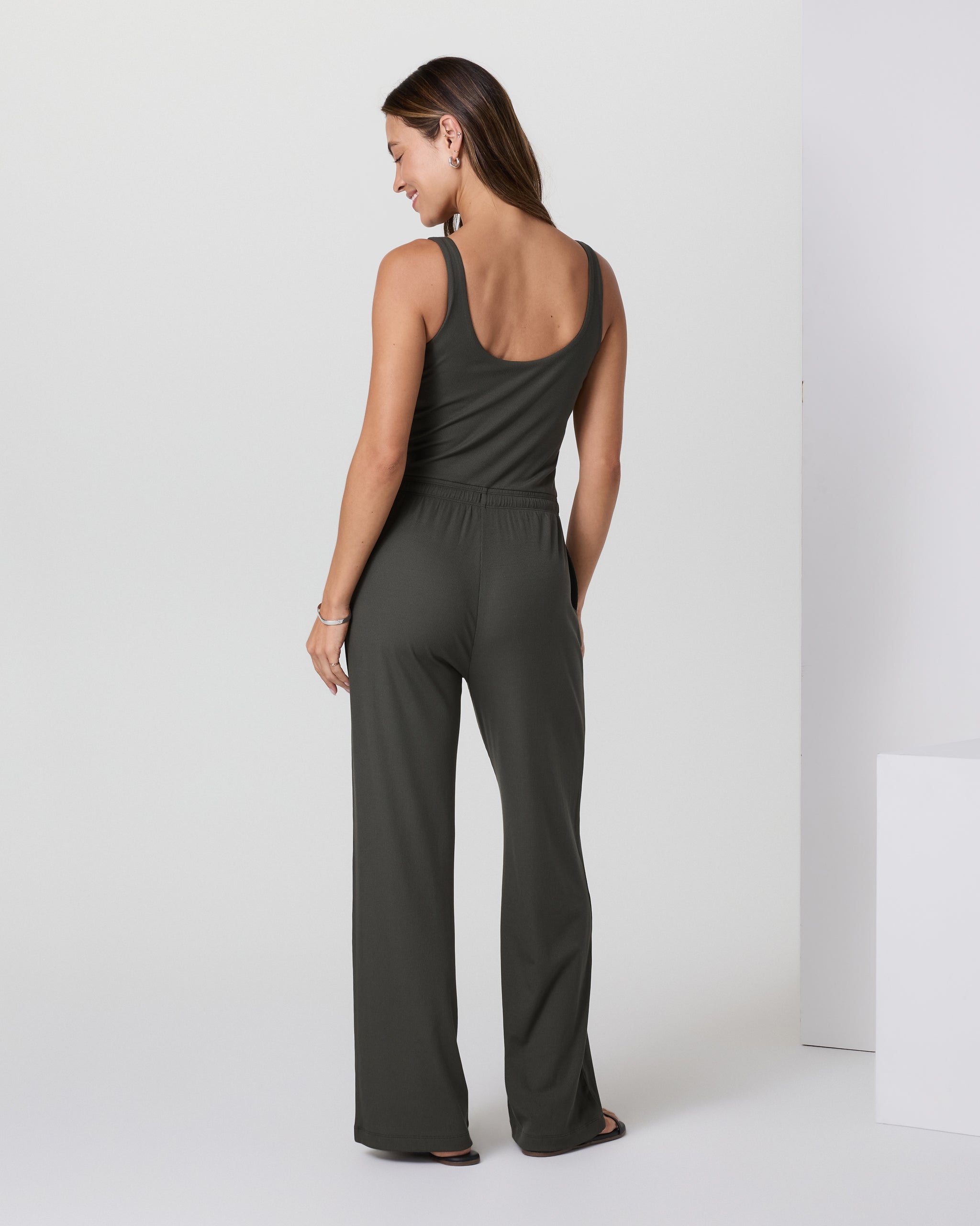 Pose Scoop Jumpsuit | Kale