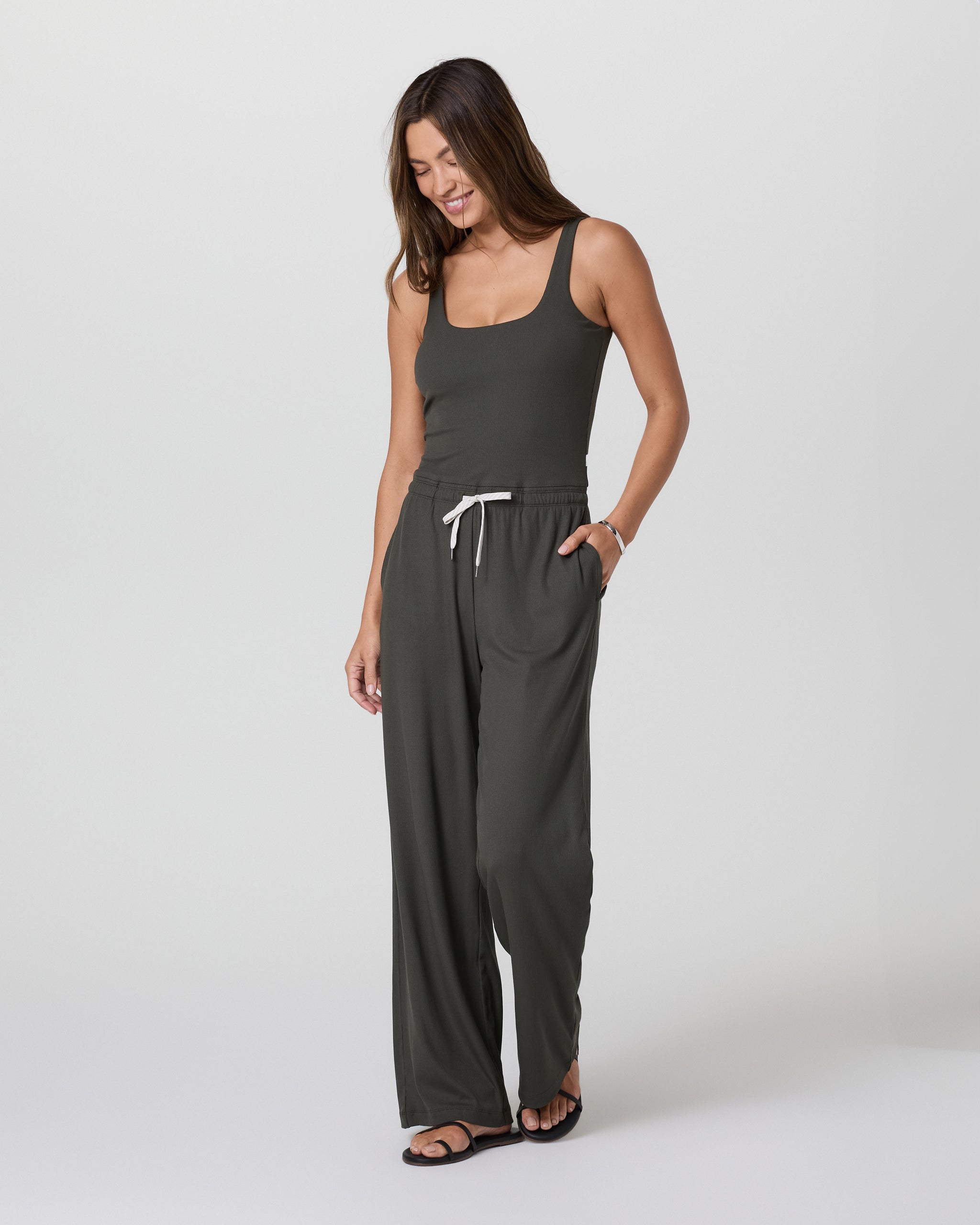 Pose Scoop Jumpsuit | Kale