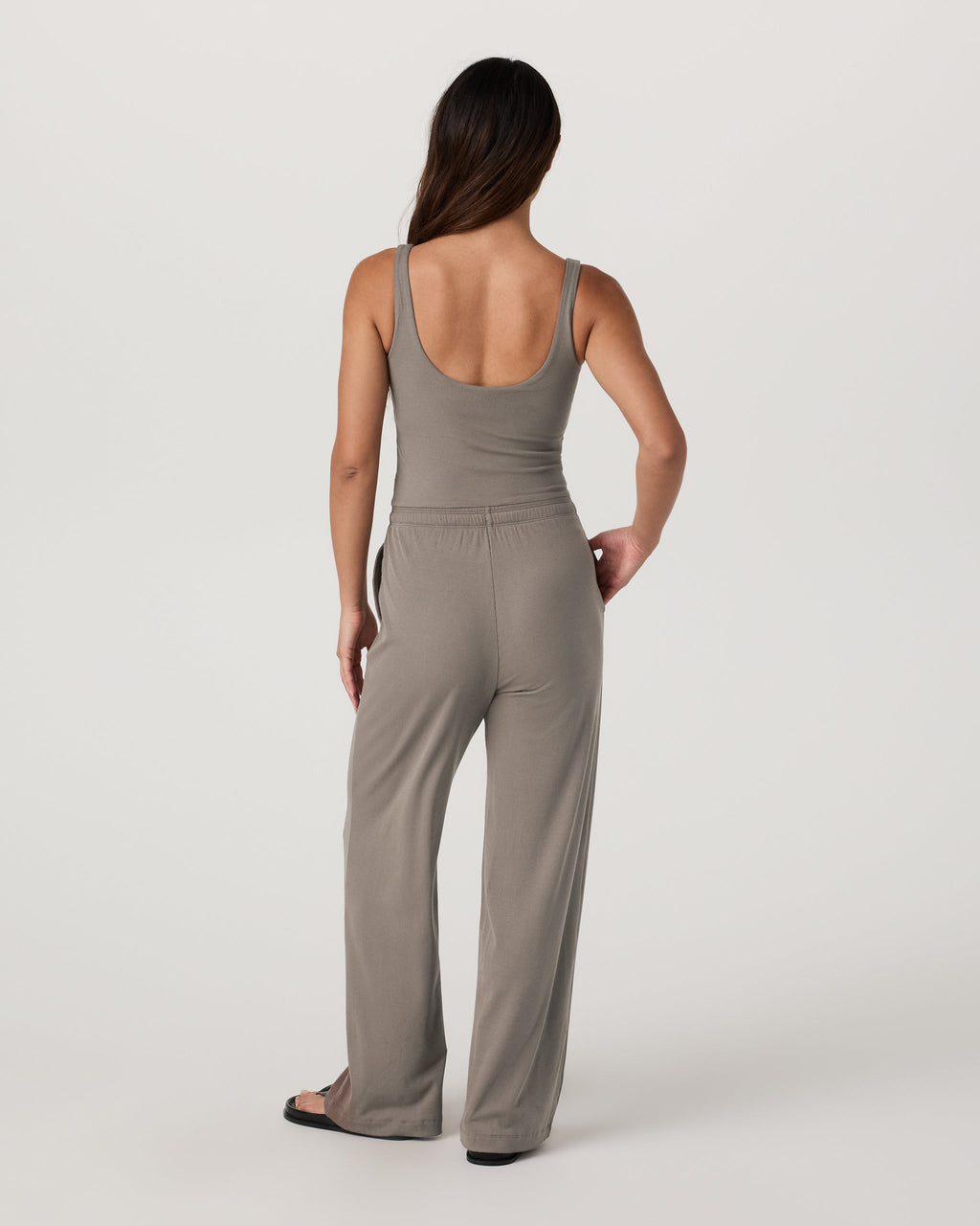 Pose Scoop Jumpsuit | Smokey Taupe