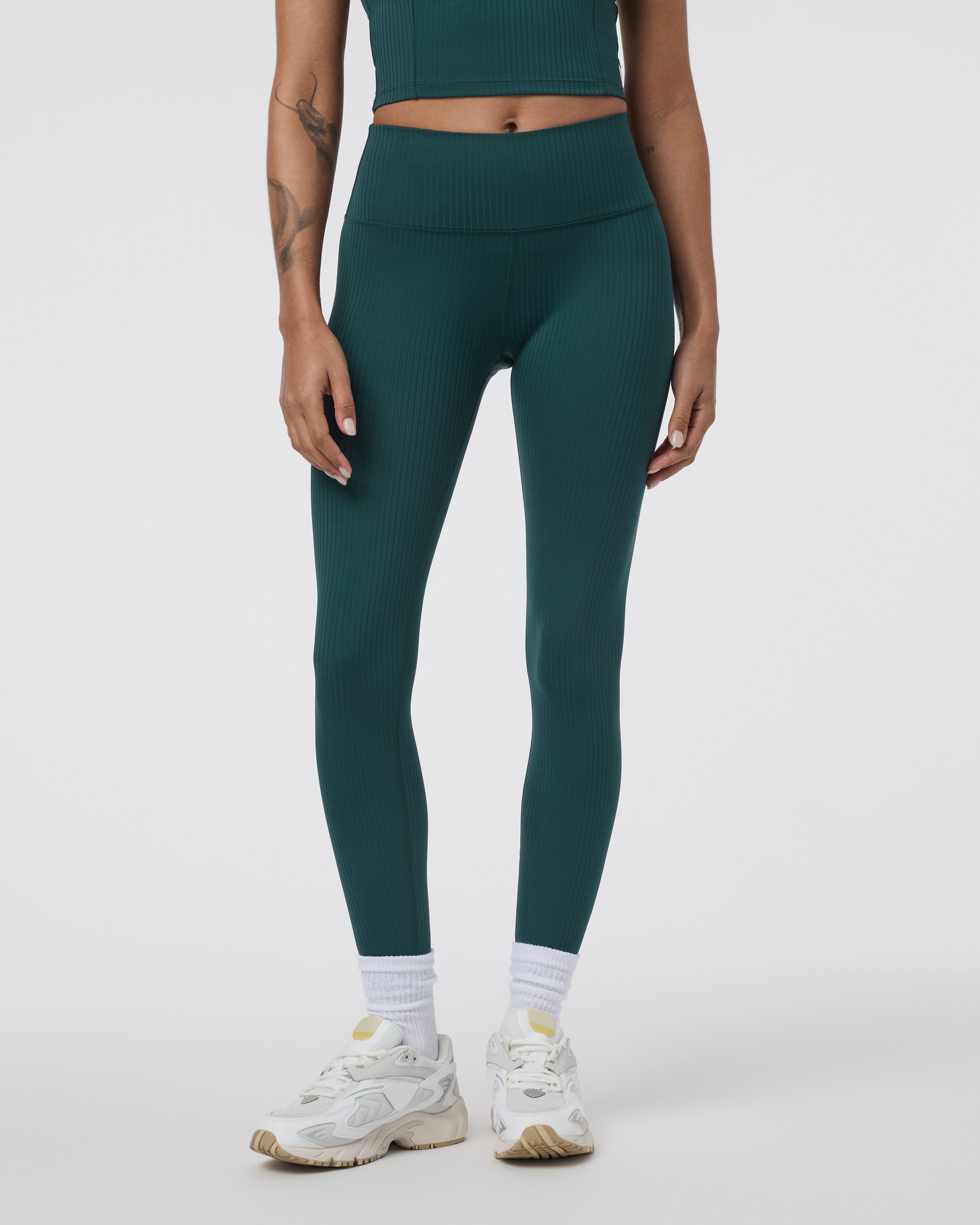 Inversion Rib Legging | Moss