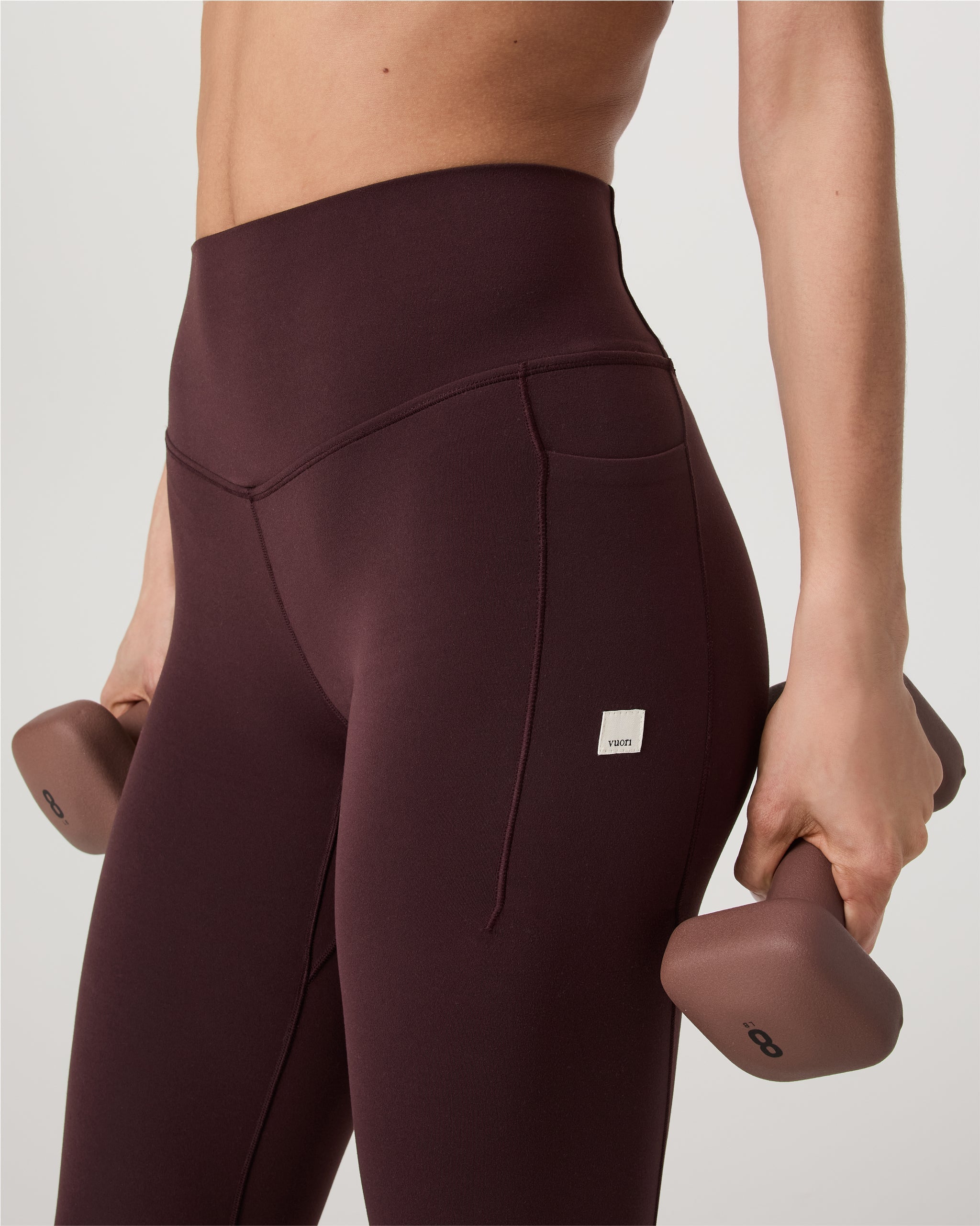 Vuori AllTheForm™ Pocket Legging-Long | Raisin