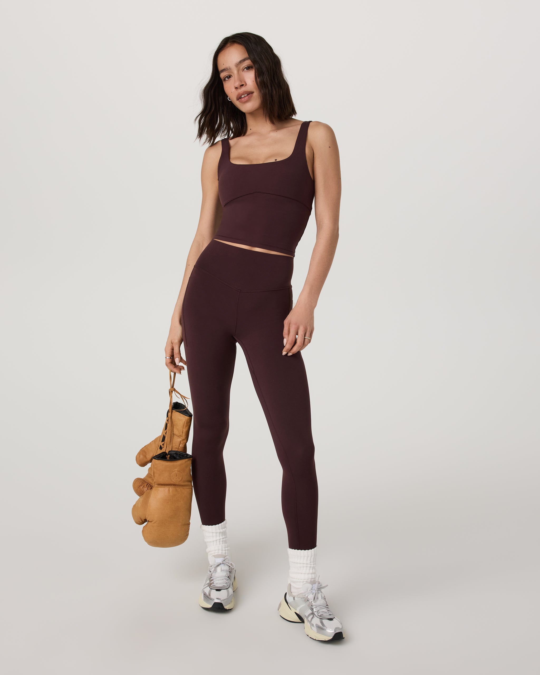 Vuori AllTheForm™ Pocket Legging-Short | Raisin