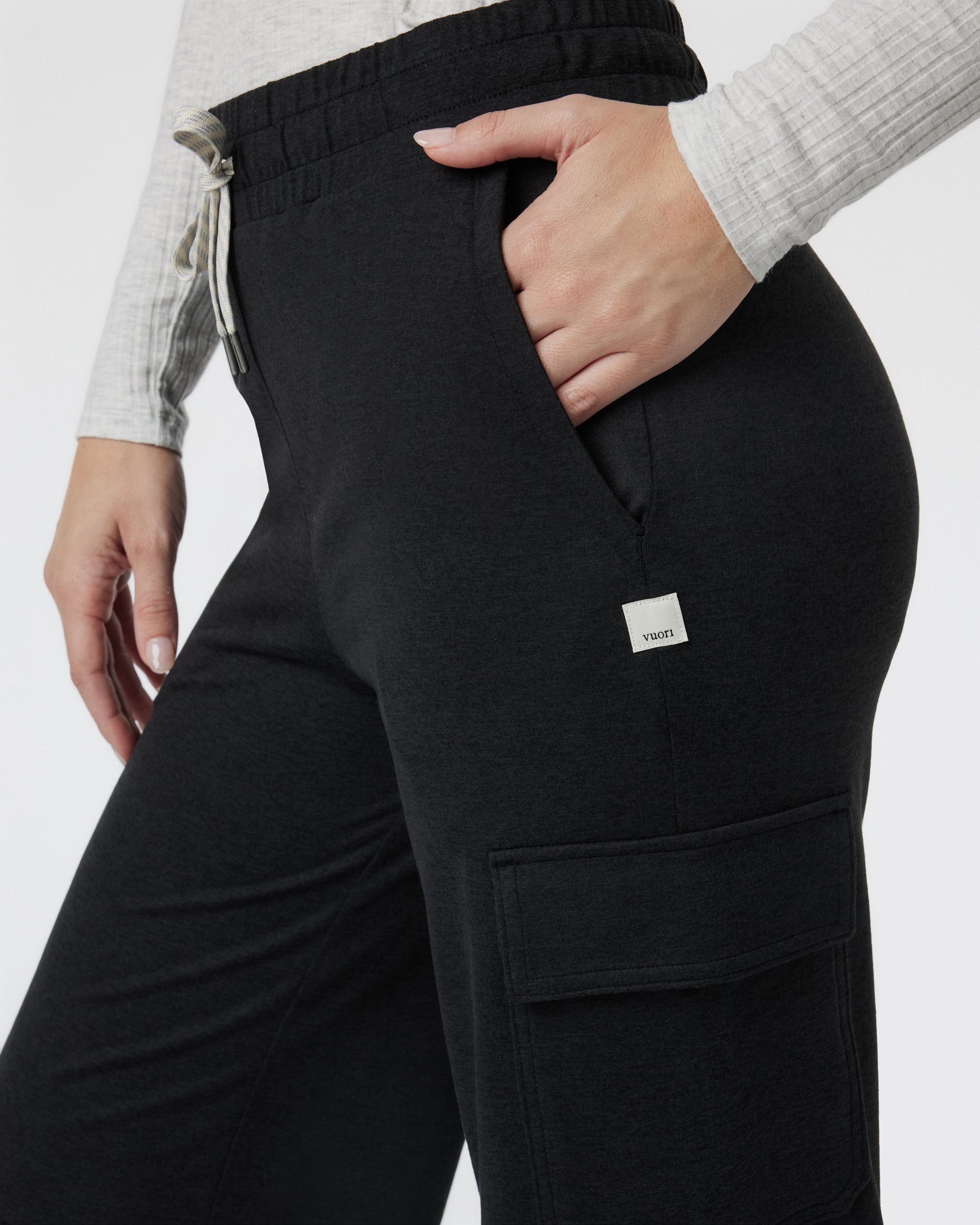 Halo Essential Cargo Wideleg | Black Heather