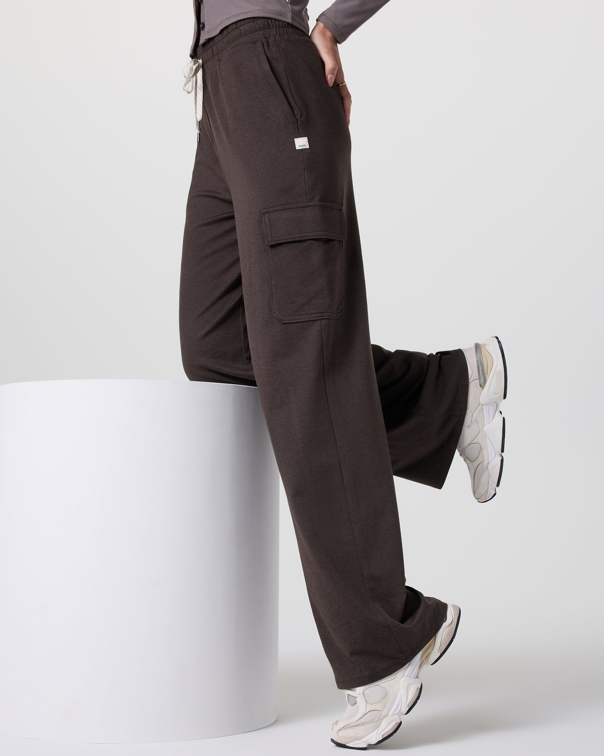 Halo Essential Cargo Wideleg | Dark Java Heather