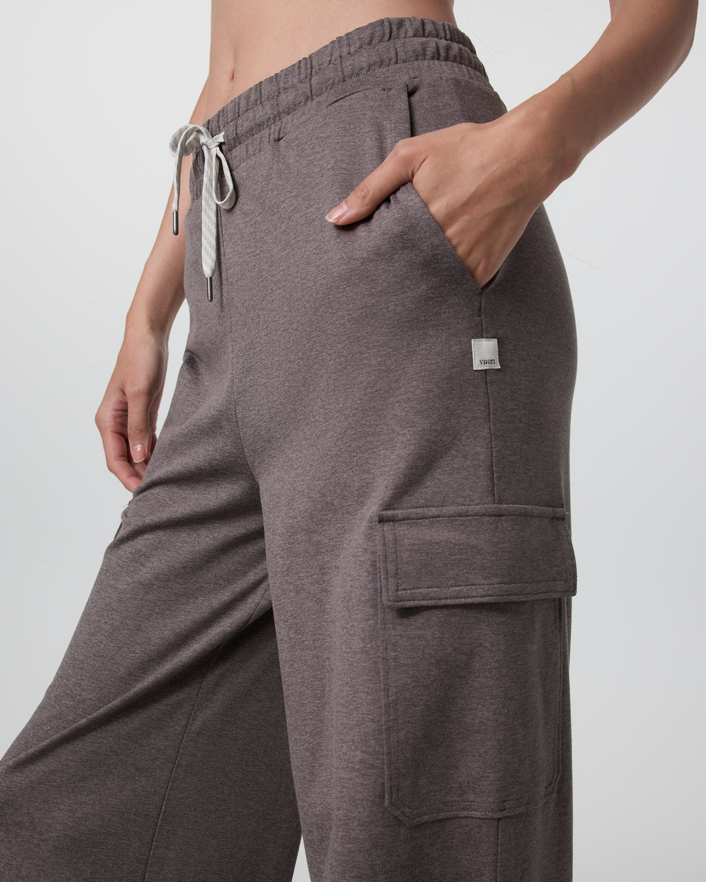 Halo Essential Cargo Wideleg Pant | Chia Heather