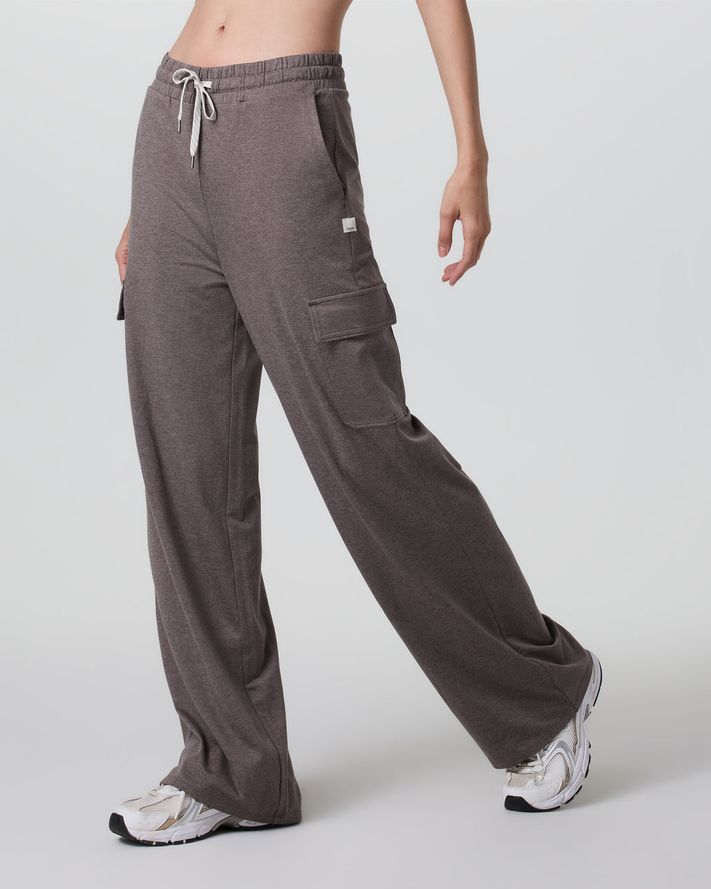 Halo Essential Cargo Wideleg Pant | Chia Heather