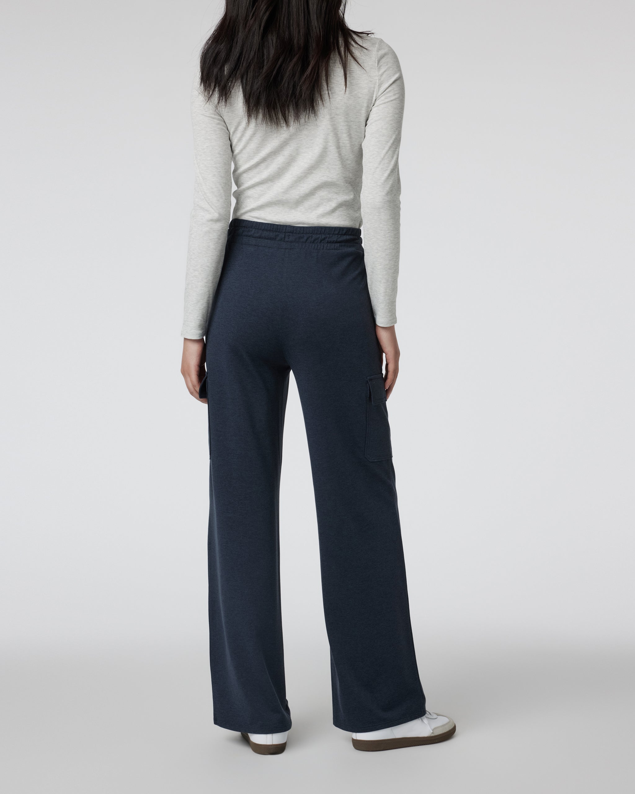 Halo Essential Cargo Wideleg | Midnight Heather