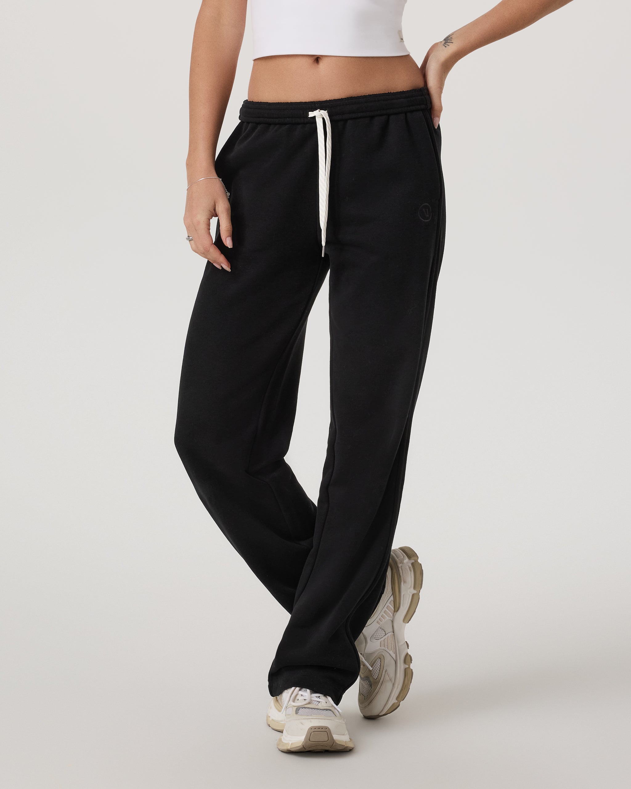 Sedona Straight Leg Sweatpant-Long | Black
