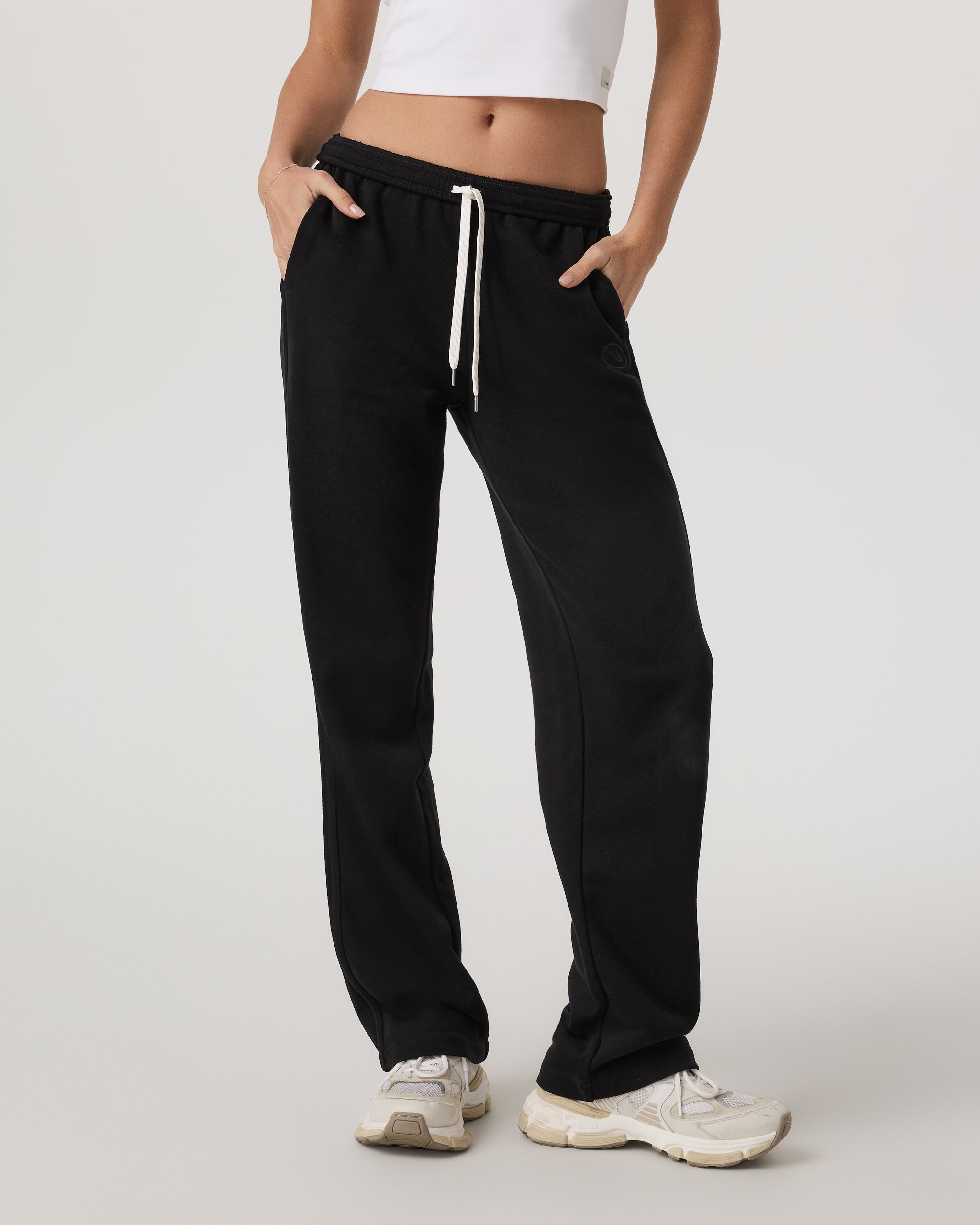 Sedona Straight Leg Sweatpant-Long | Black