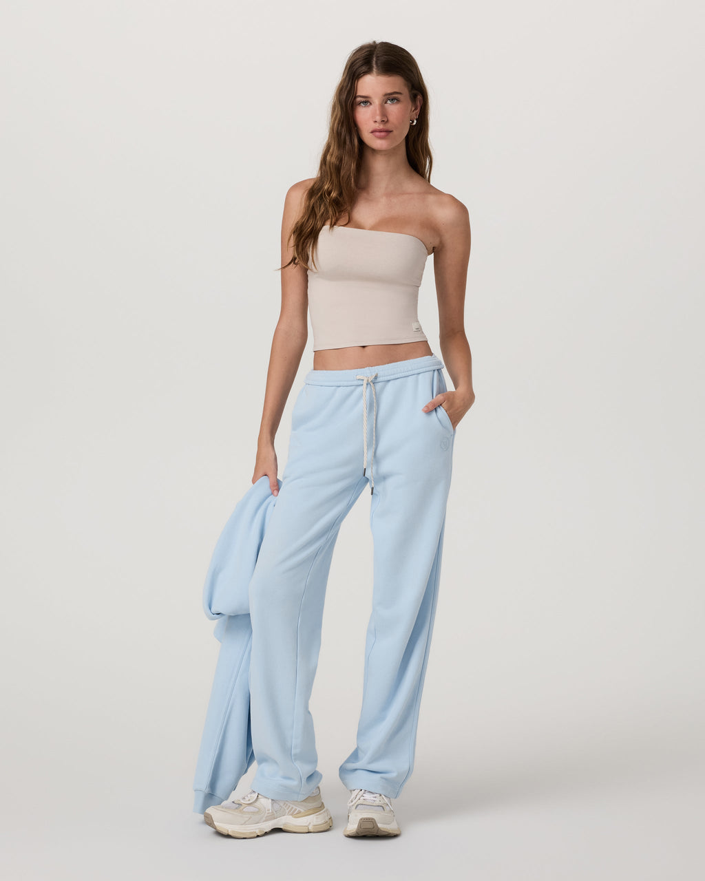 Sedona Straight Leg Sweatpant-Long | Crystal Blue