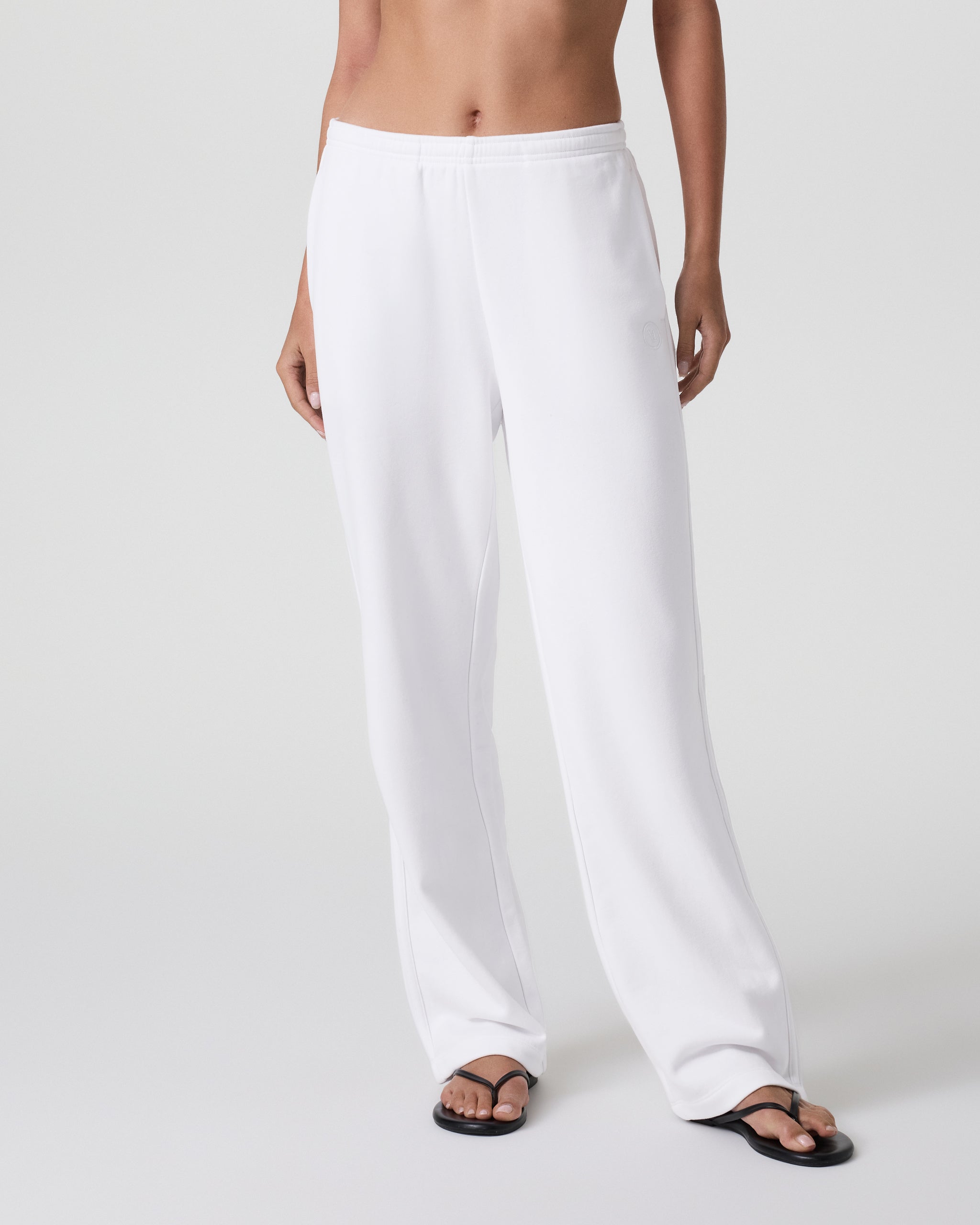 Sedona Straight Leg Sweatpant | White