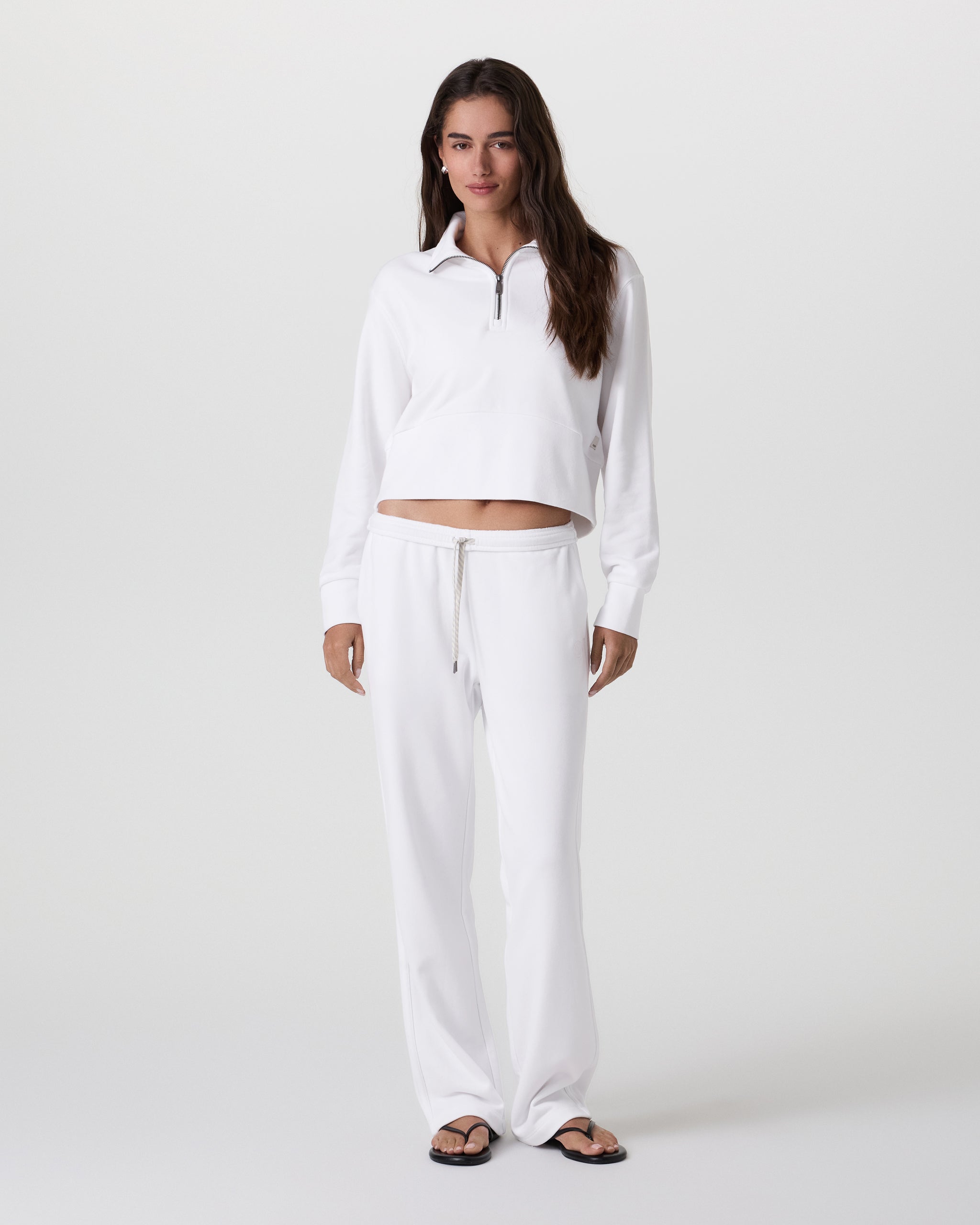 Sedona Straight Leg Sweatpant | White