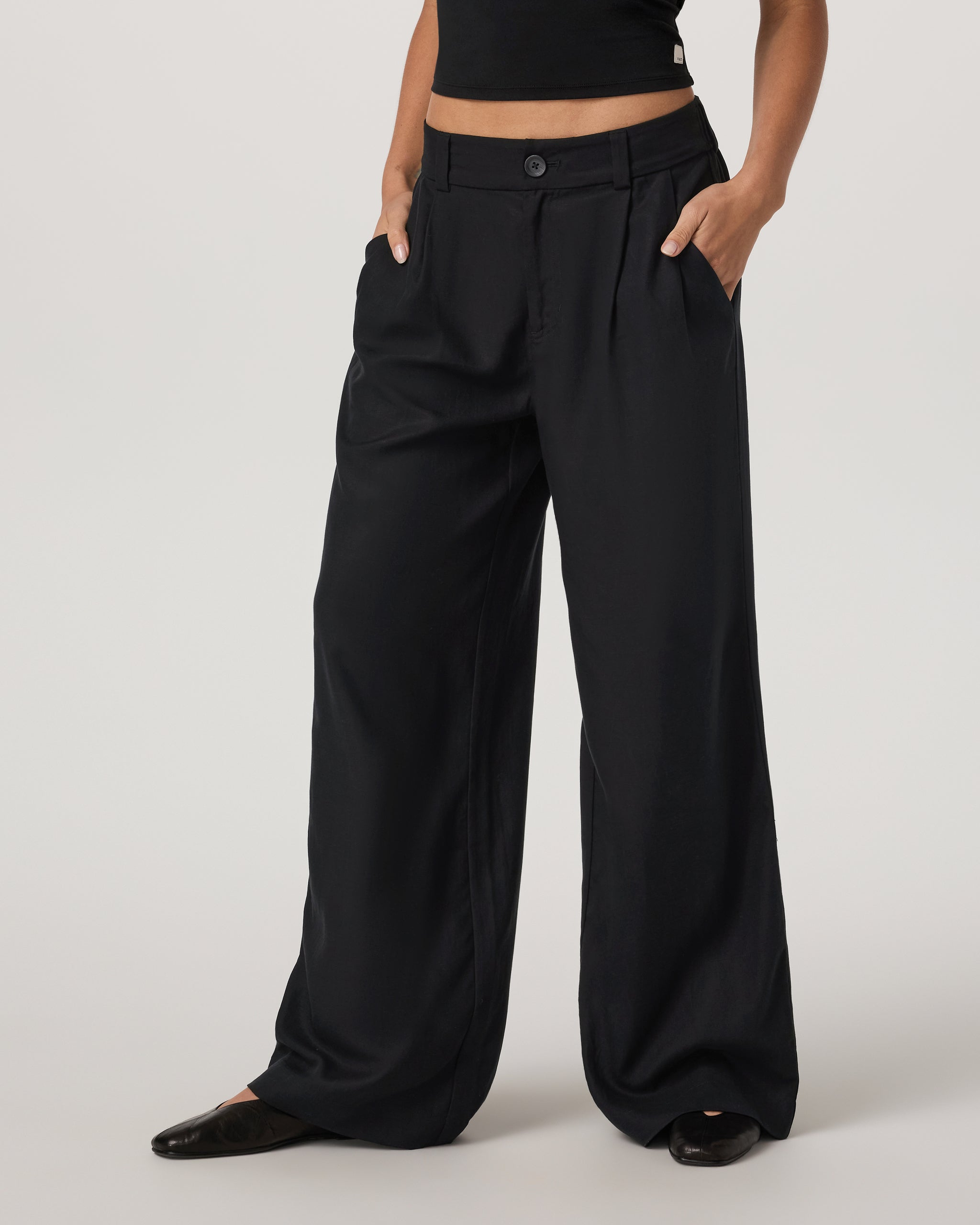 Trestles Twill Wideleg | Black