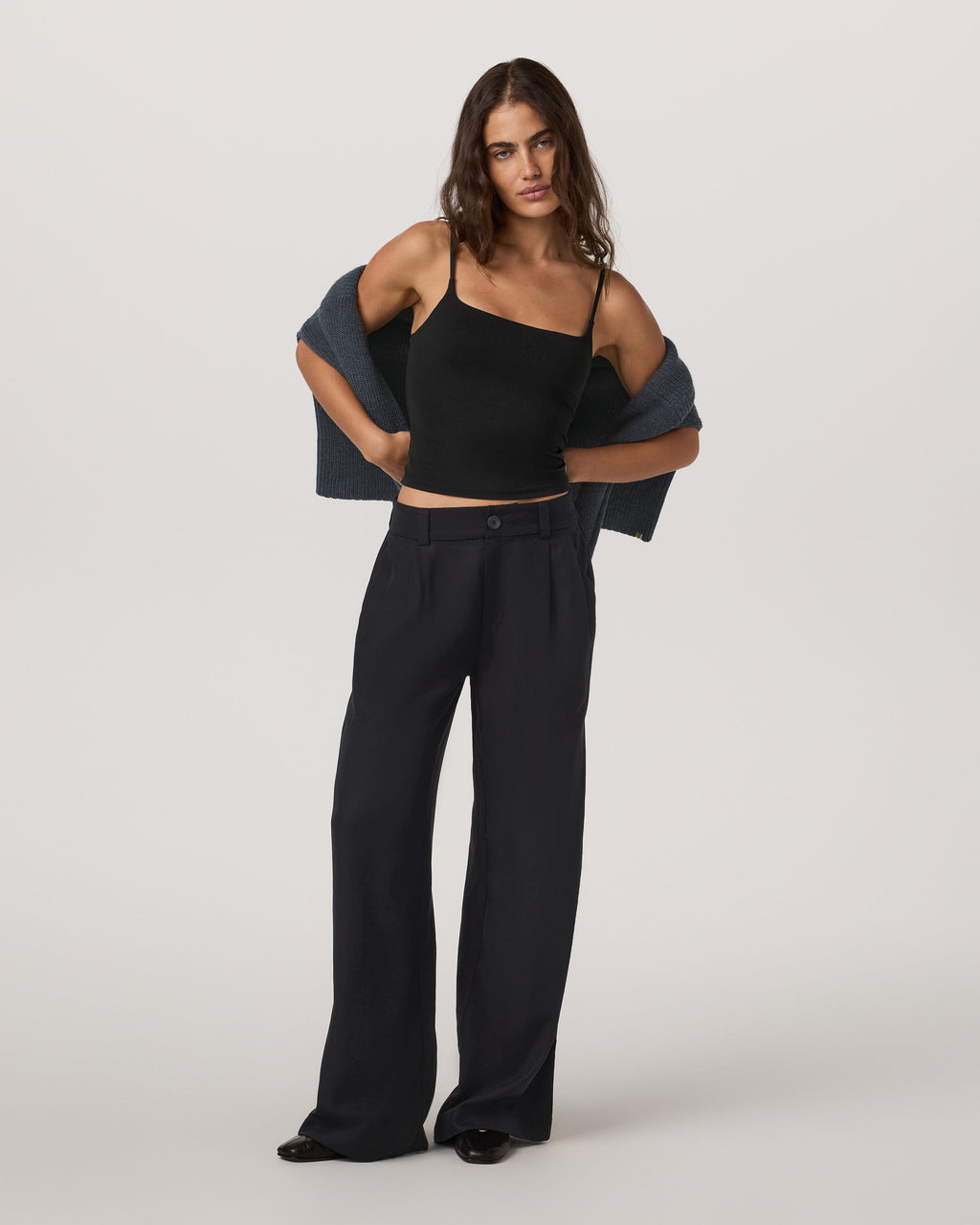 Trestles Twill Wideleg | Black