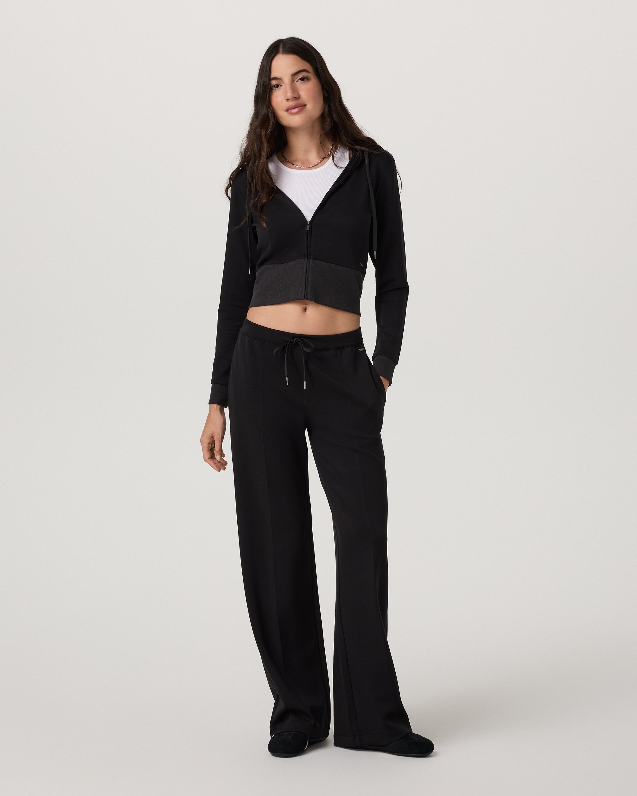 Compose Wideleg Pant | Black