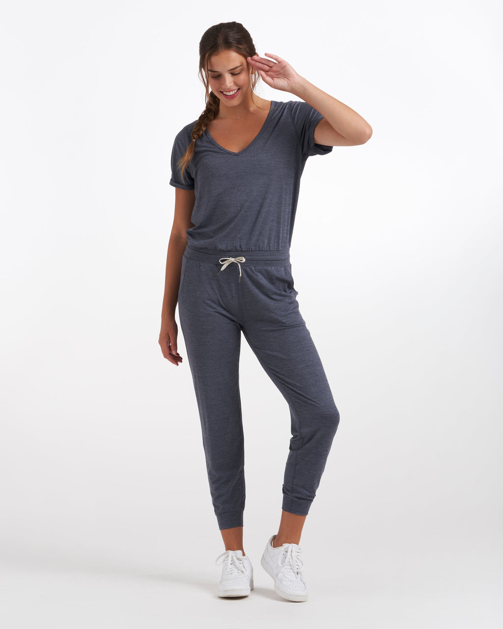 All Day Jumpsuit | Azure Heather