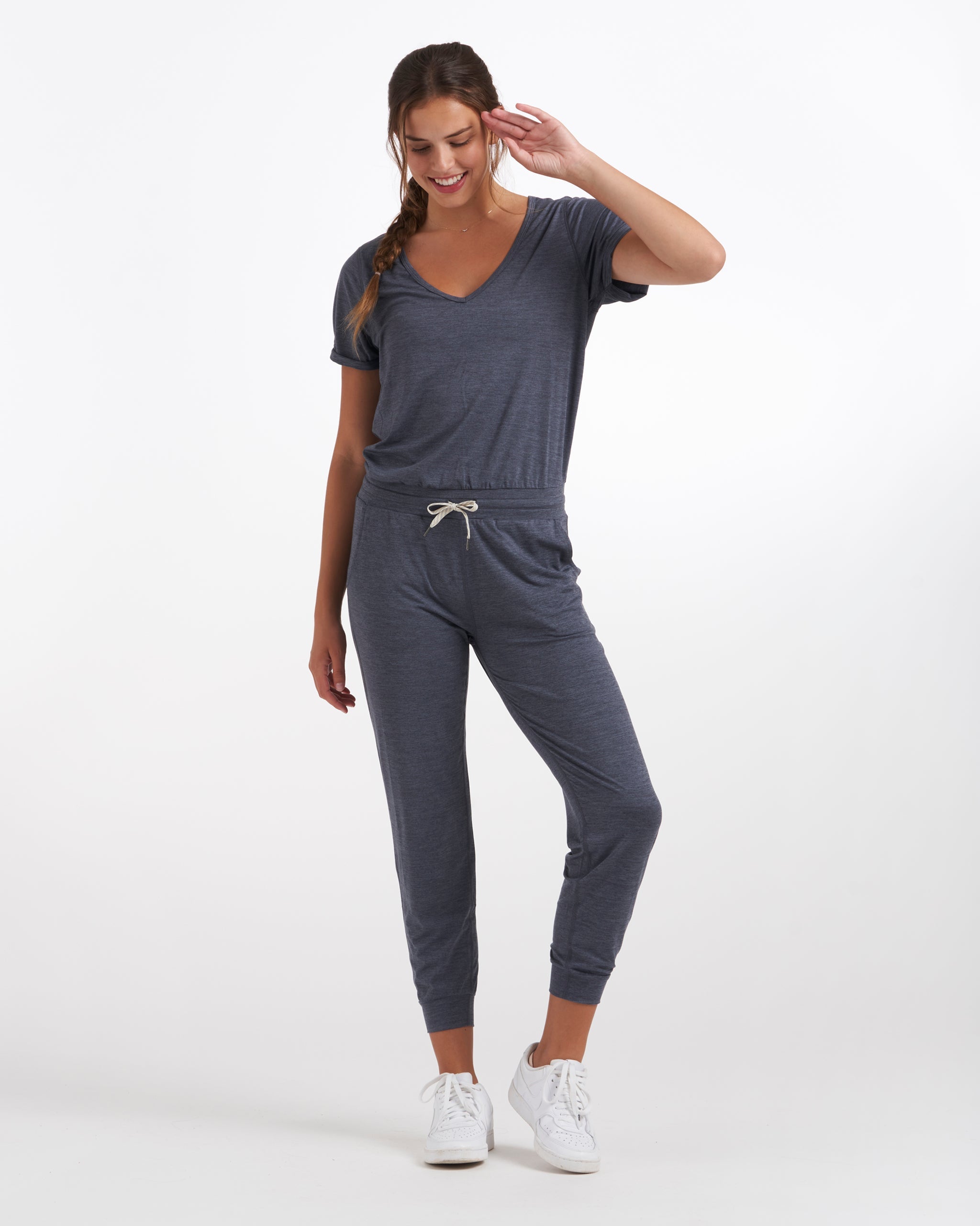 All Day Jumpsuit | Azure Heather