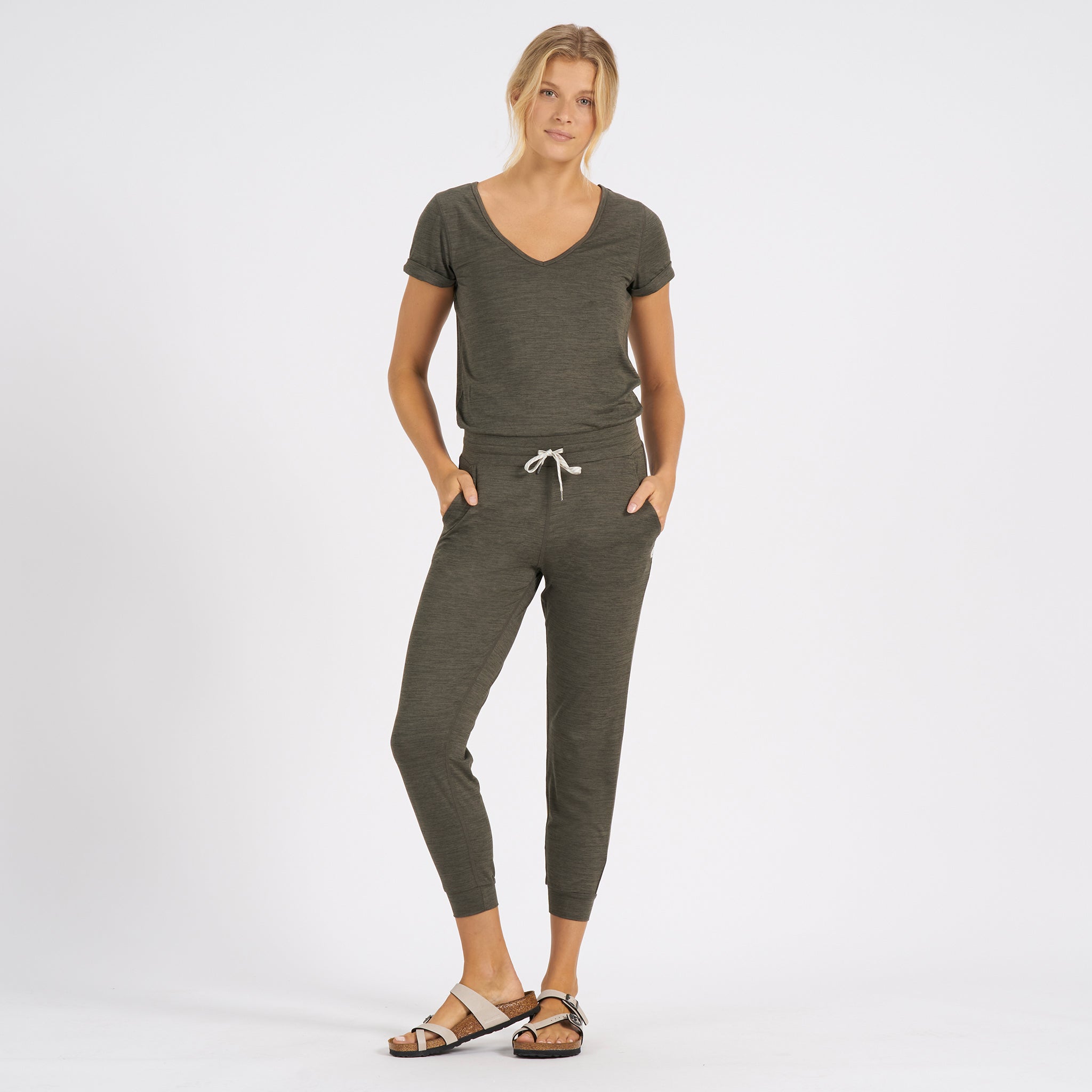 All Day Jumpsuit | Oregano Heather