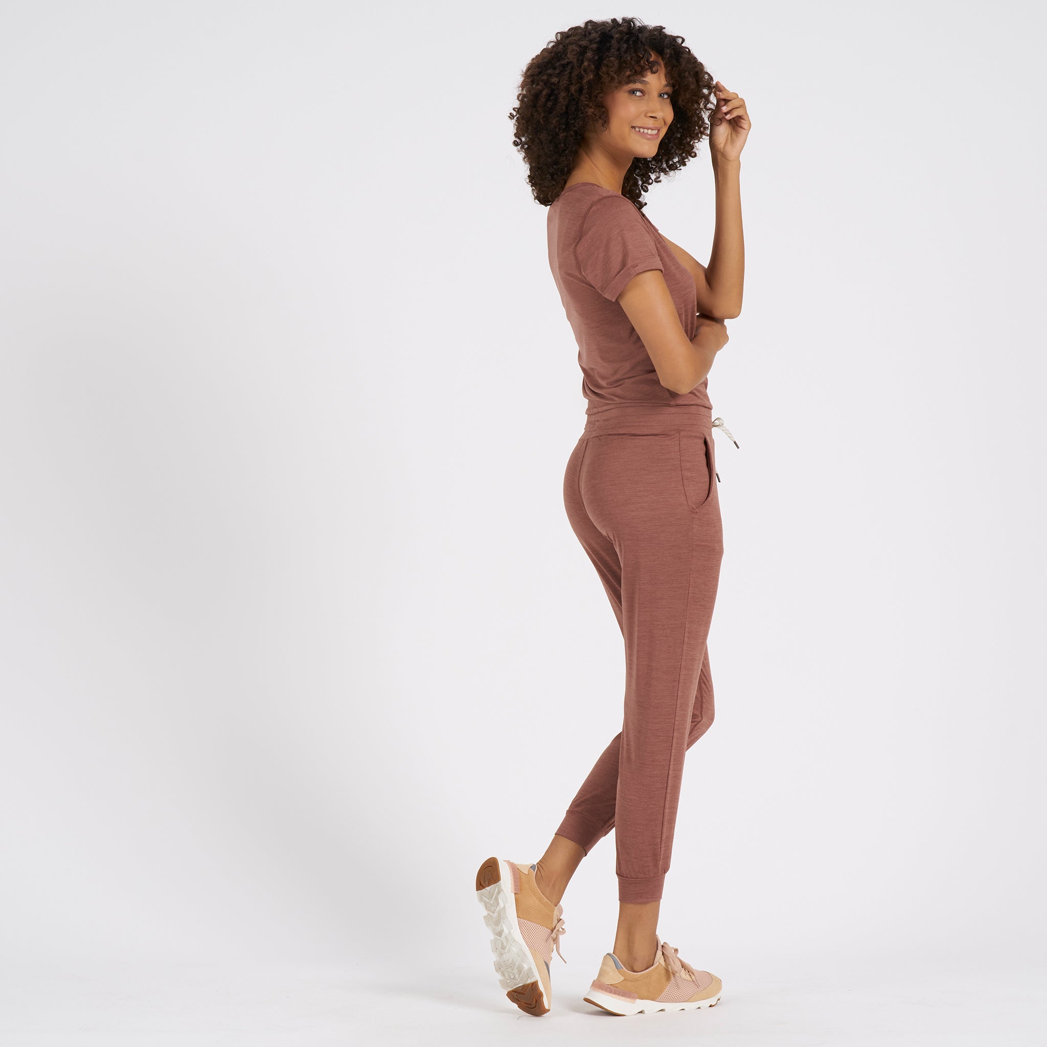 All Day Jumpsuit | Terracotta Heather