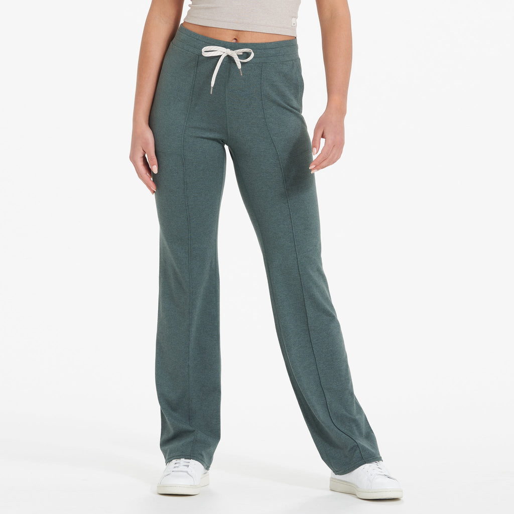 Halo Wide Leg Flare Pant | Kelp Heather